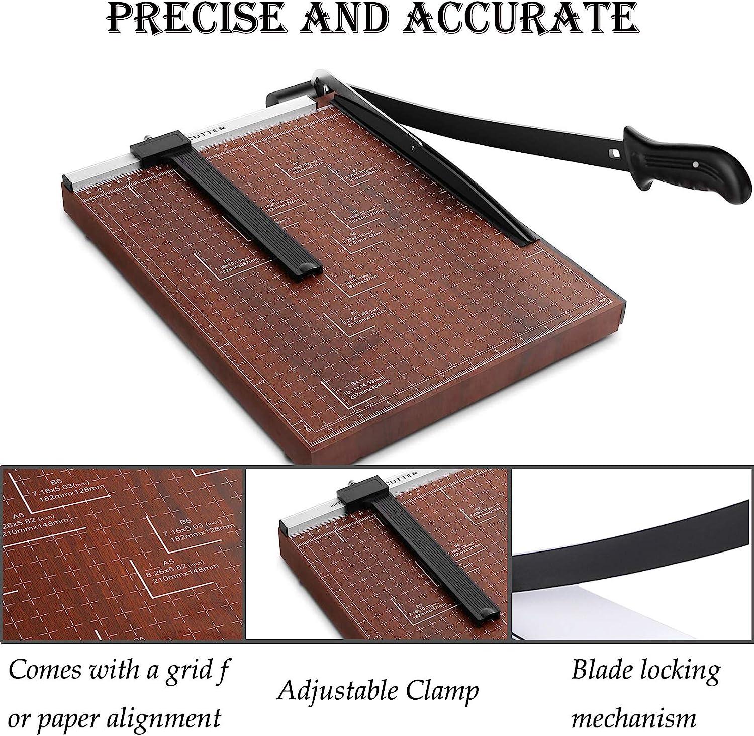 Vailsa Guillotine Paper Cutter A3-B7 Paper Trimmer with Safety Lock 15 ...