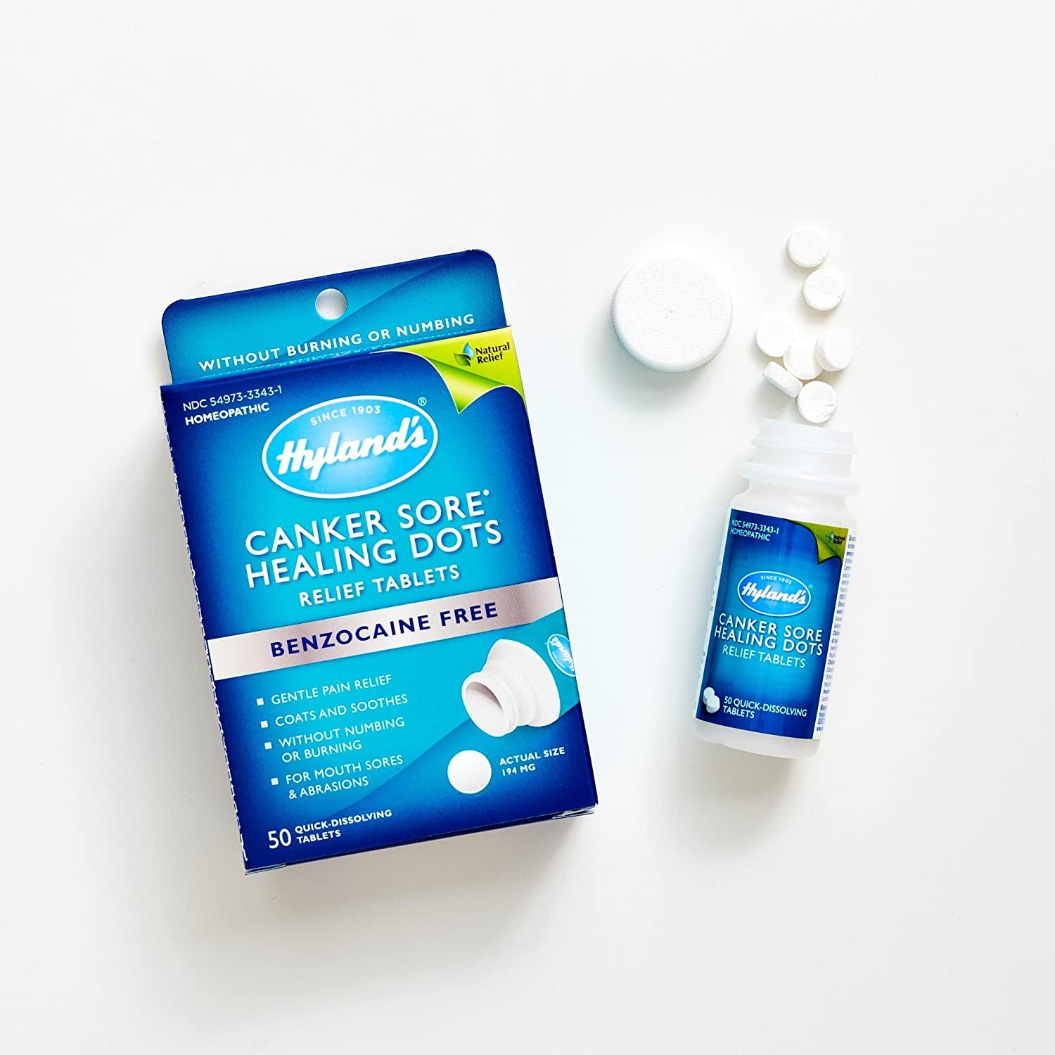 Canker Sore Relief Hyland's Fast Dissolving Healing Dots Natural