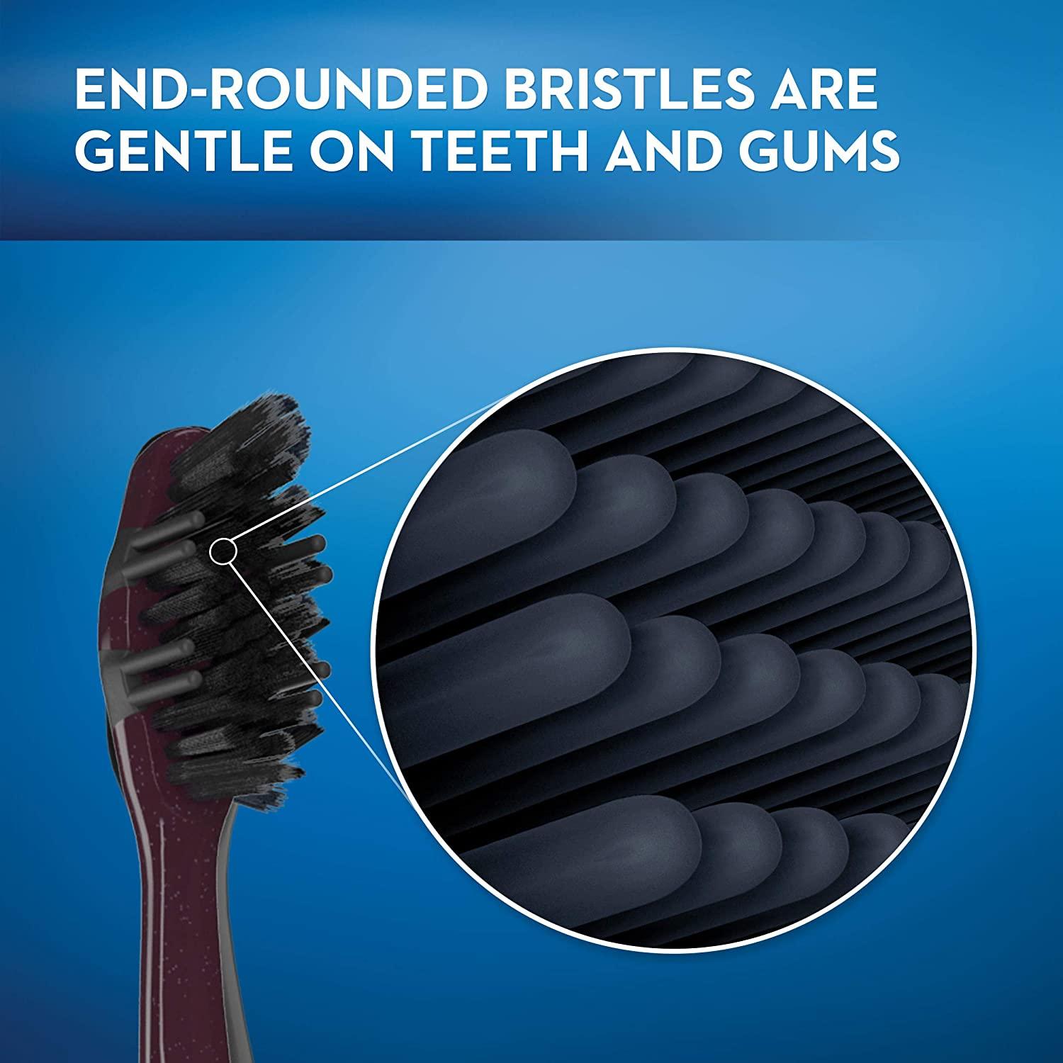 OralB Charcoal Toothbrush Whitening Therapy Soft 4ct Advanced Teeth