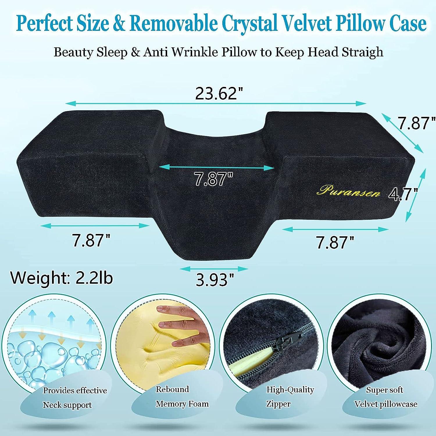 Puransen Beauty Salon Eyelash Extension Neck Pillow, Wrinkle Prevention