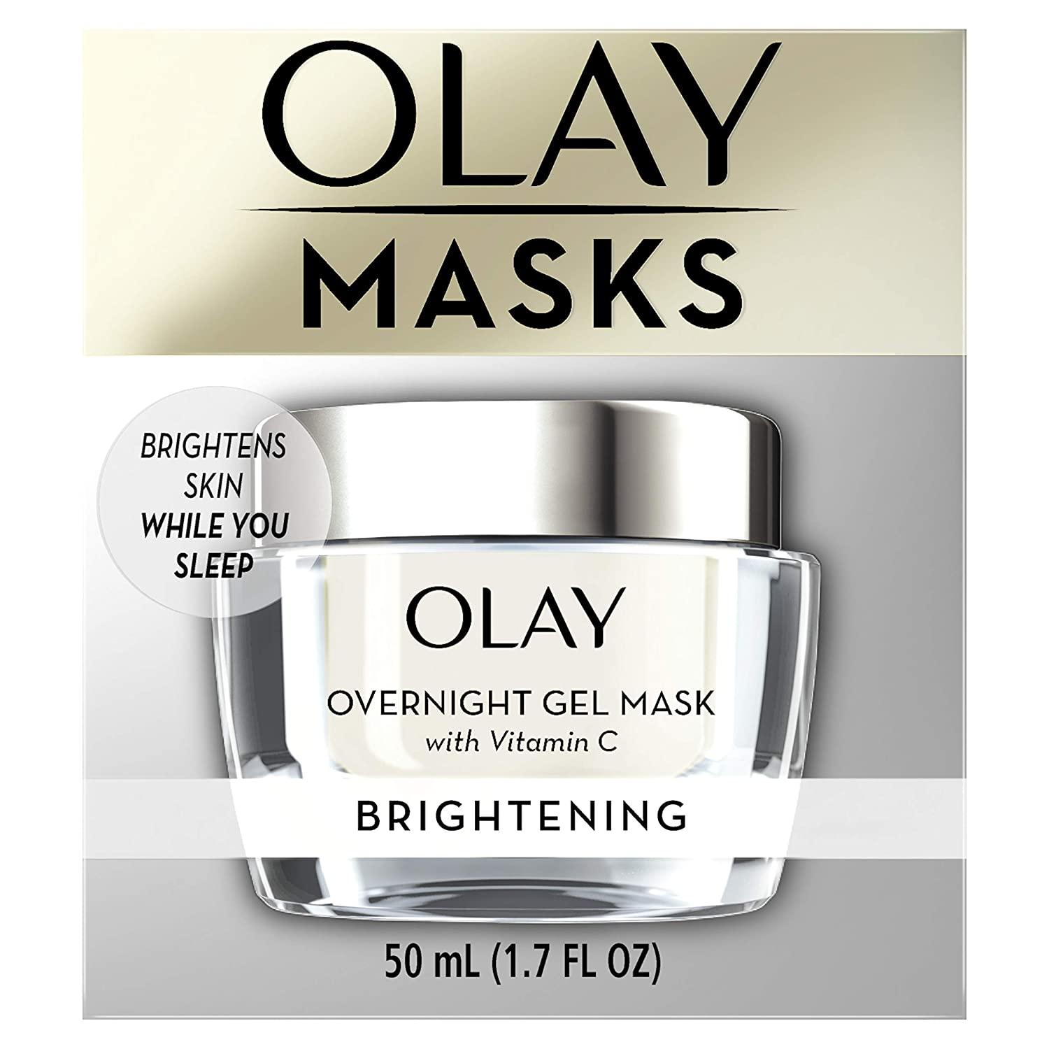 Olay Face Mask Gel Overnight Facial Moisturizer with Vitamin C and