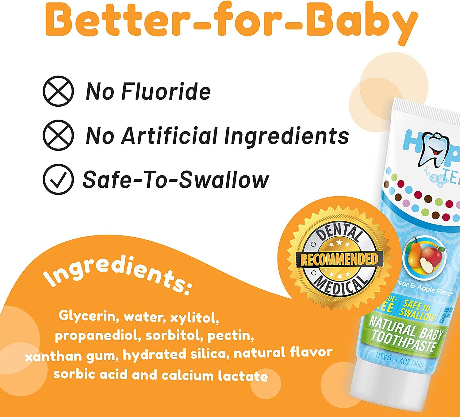 Happy Teeth Natural Baby Toothpaste FluorideFree Toothpaste for