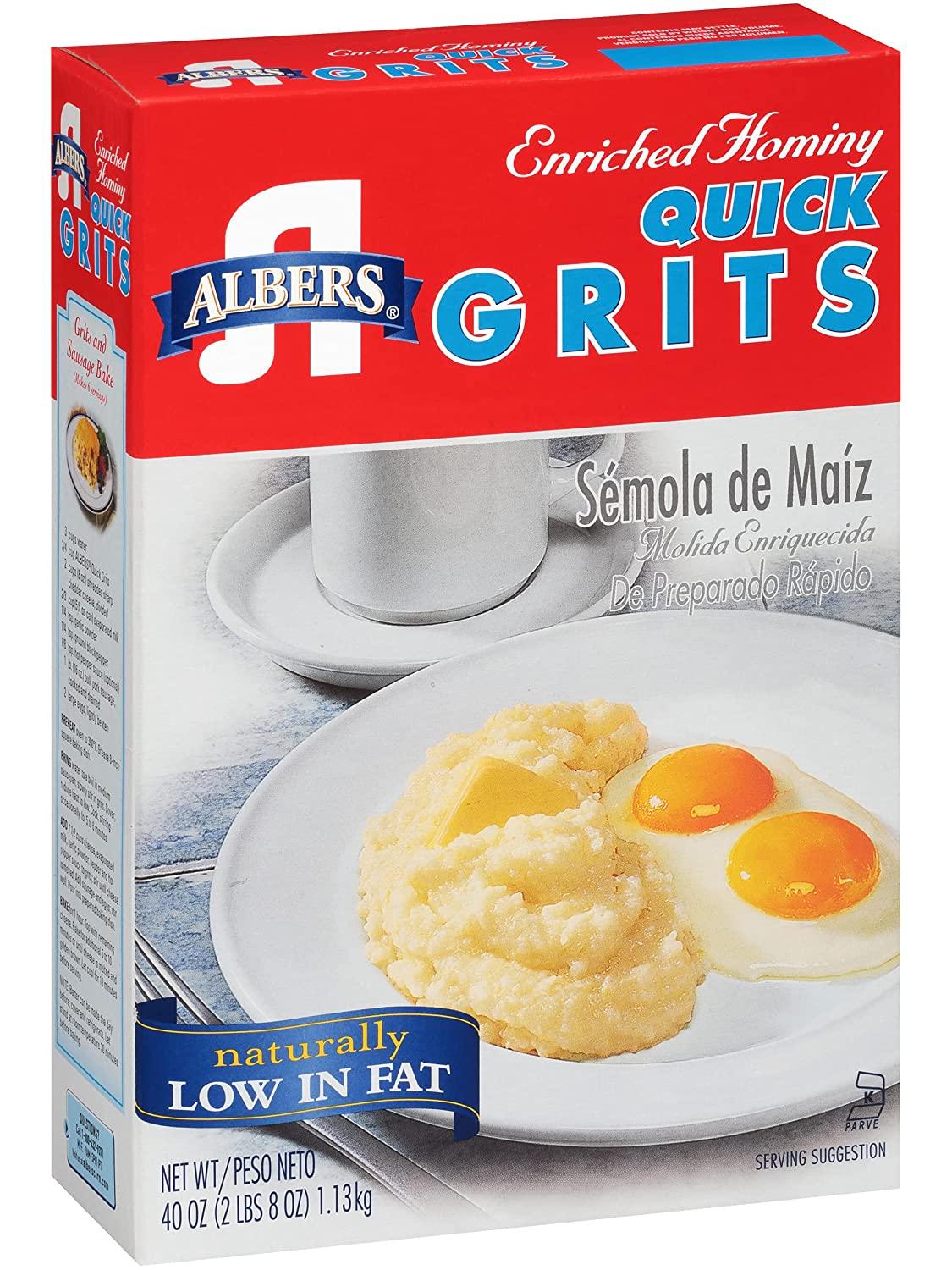 Albers Quick Grits 40oz Premium Southernstyle Corn Grits for Fast