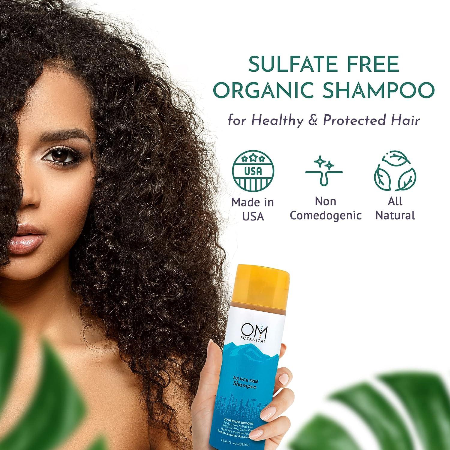 OM Botanical SulfateFree Hair Shampoo LowFoaming Natural Shampoo with