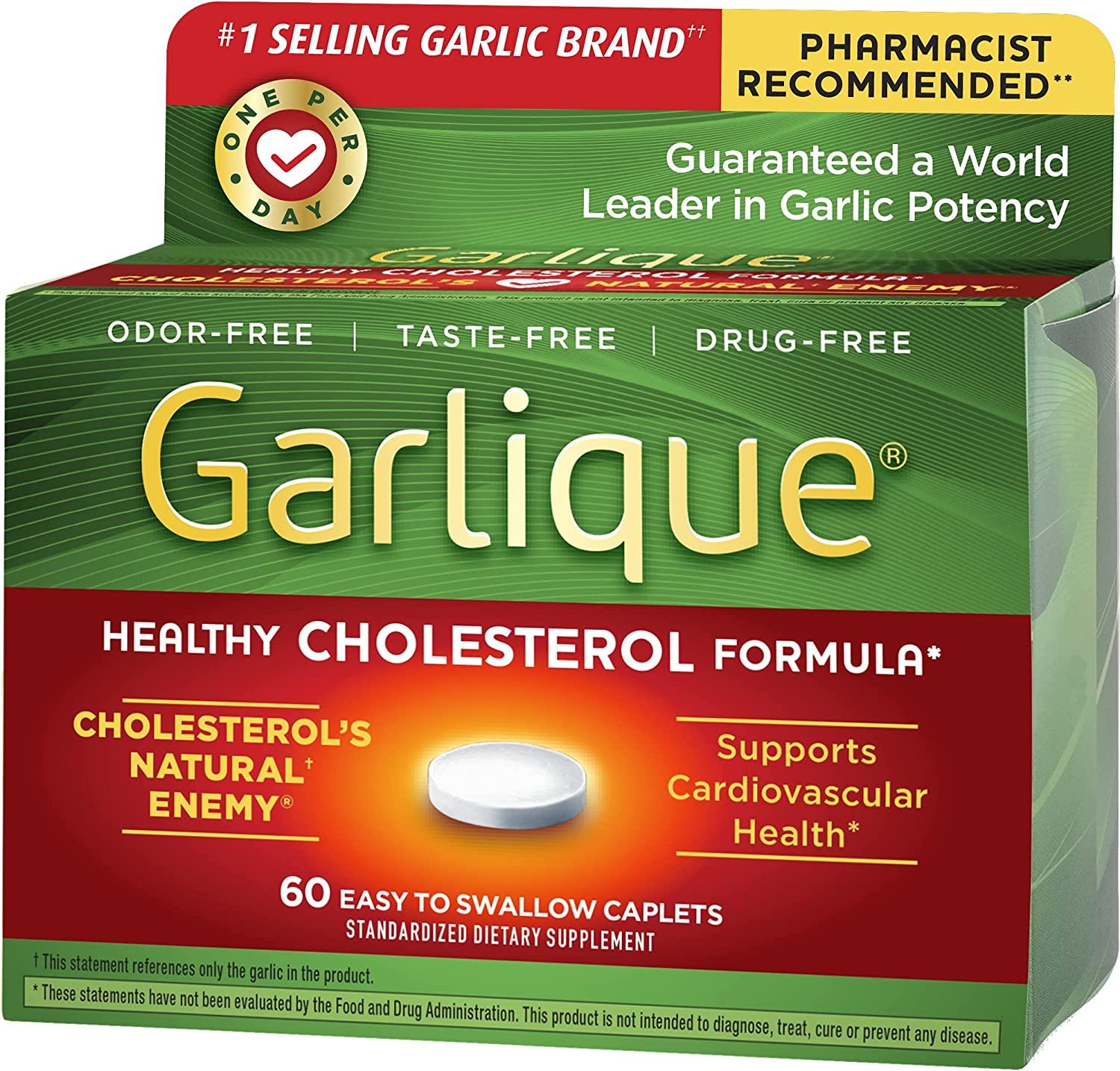 Garlique Caplets 60 Tablets (60 Count (Pack of 2))