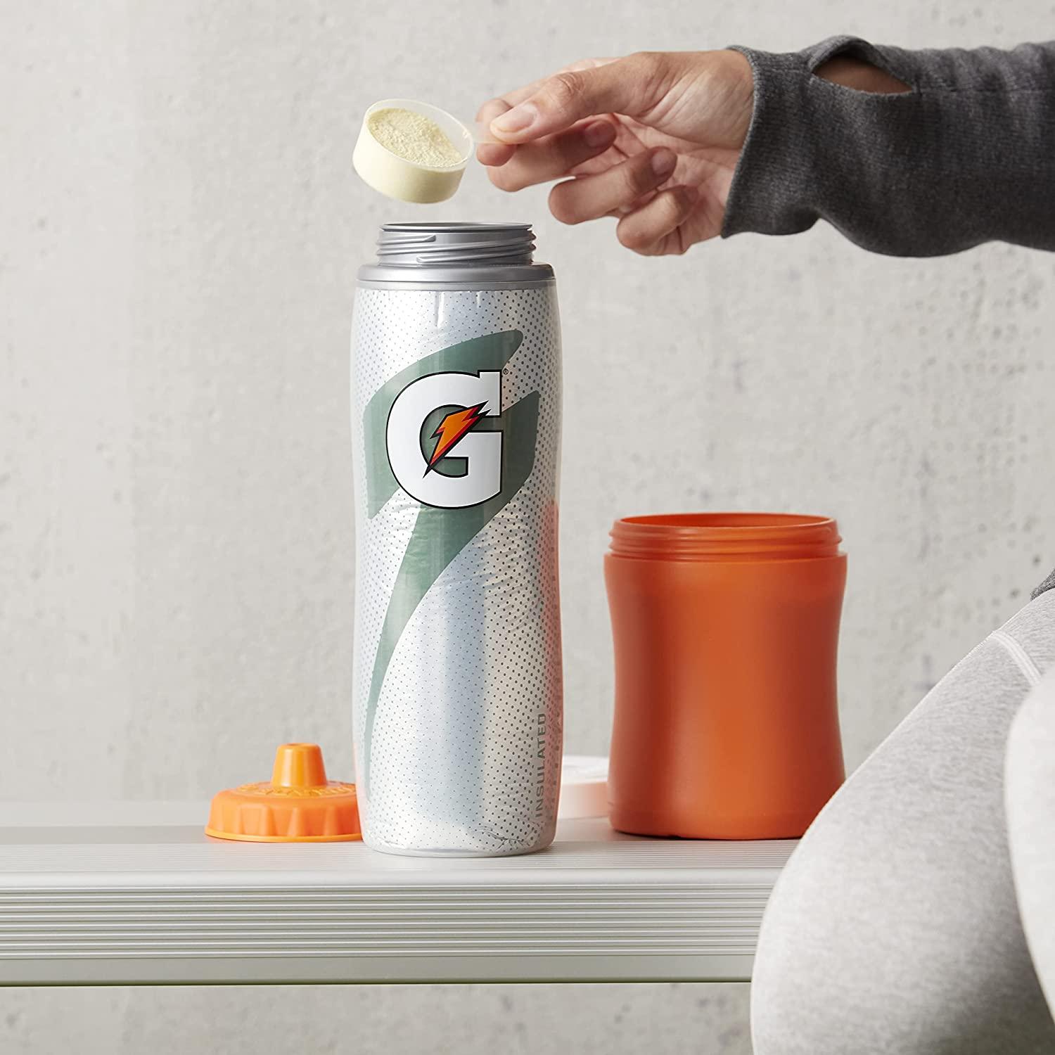 Gatorade Insulated Squeeze Bottle, 30oz, Silver, BPA Free, DoubleWall