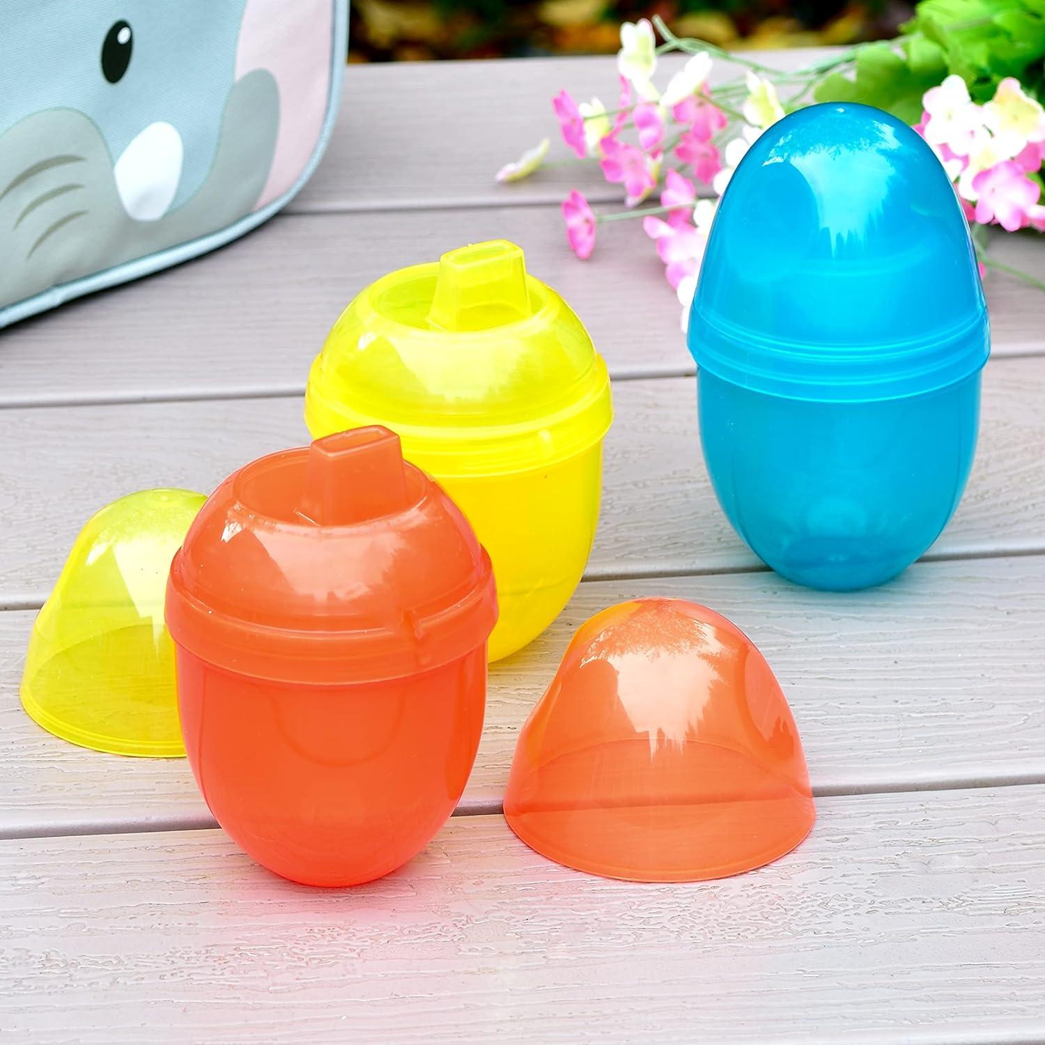Youngever 7 Pack Kids Sippy Cups Sippy Cups for Infant Kids Toddler 7 Assorted Color Sippy Cups