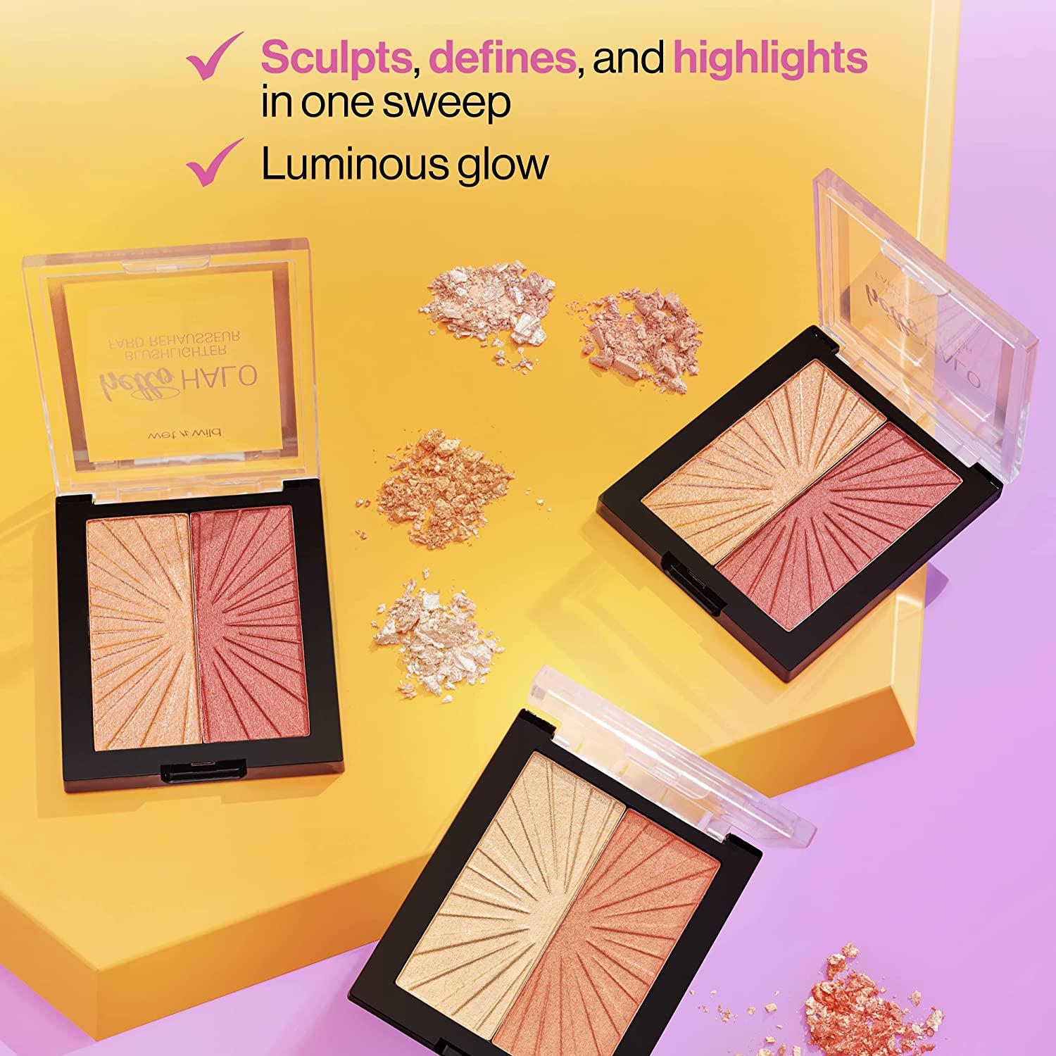 wet n wild MegaGlo Blushlighter Duo Shimmer Metallic Finish Flash Me 1 Count