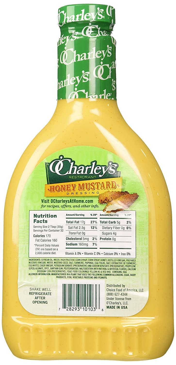 O'Charley's Restaurant Honey Mustard Dressing 32 fl oz Authentic