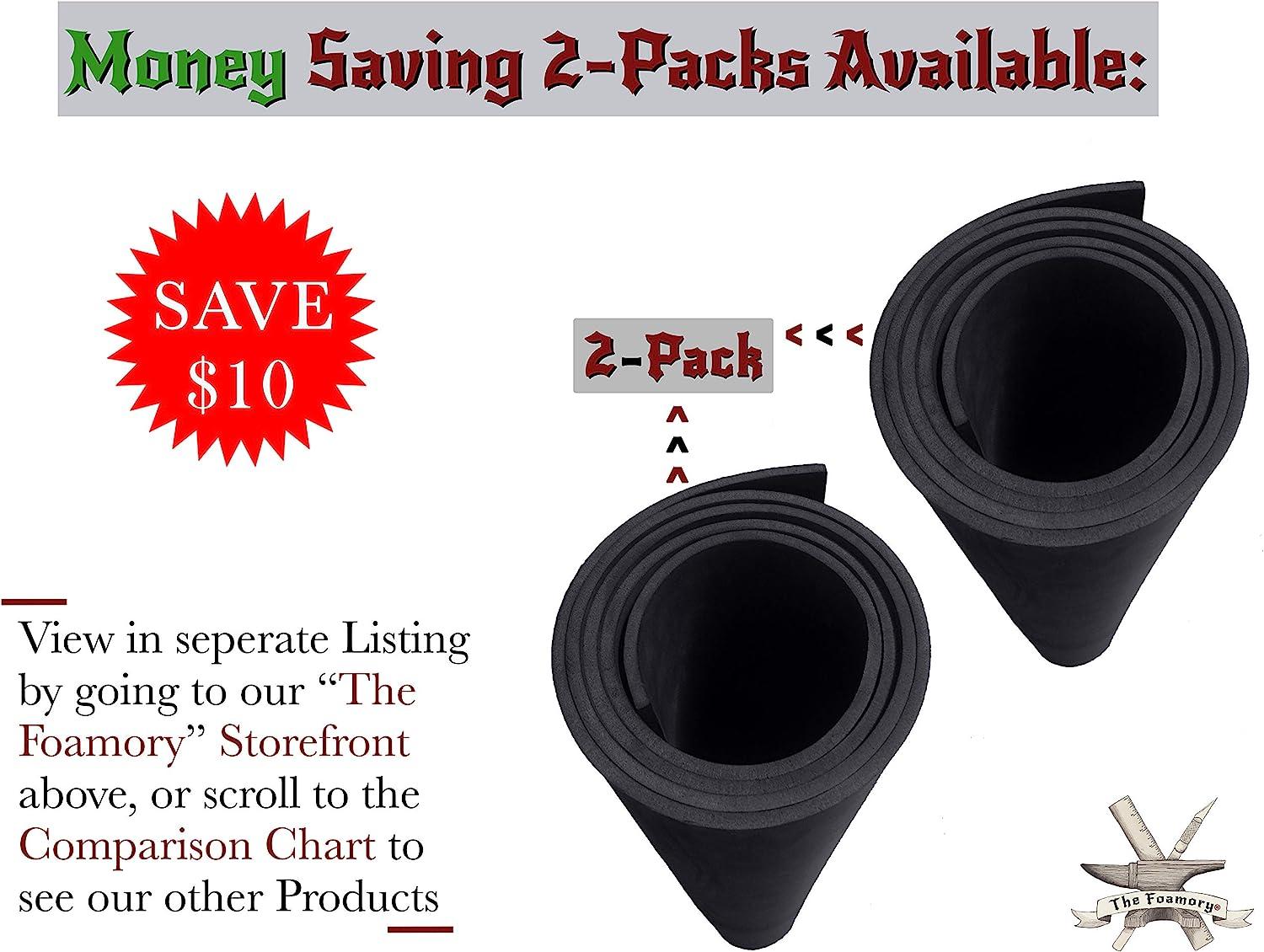 EVA Foam Cosplay 6mm Thick (1mm to 10mm) Black or White Large 35