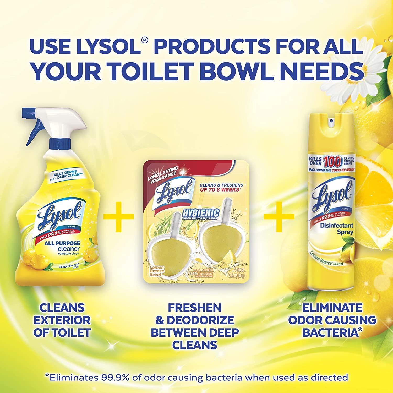 Lysol Automatic InTheBowl Toilet Cleaner, Cleans and Freshens Toilet