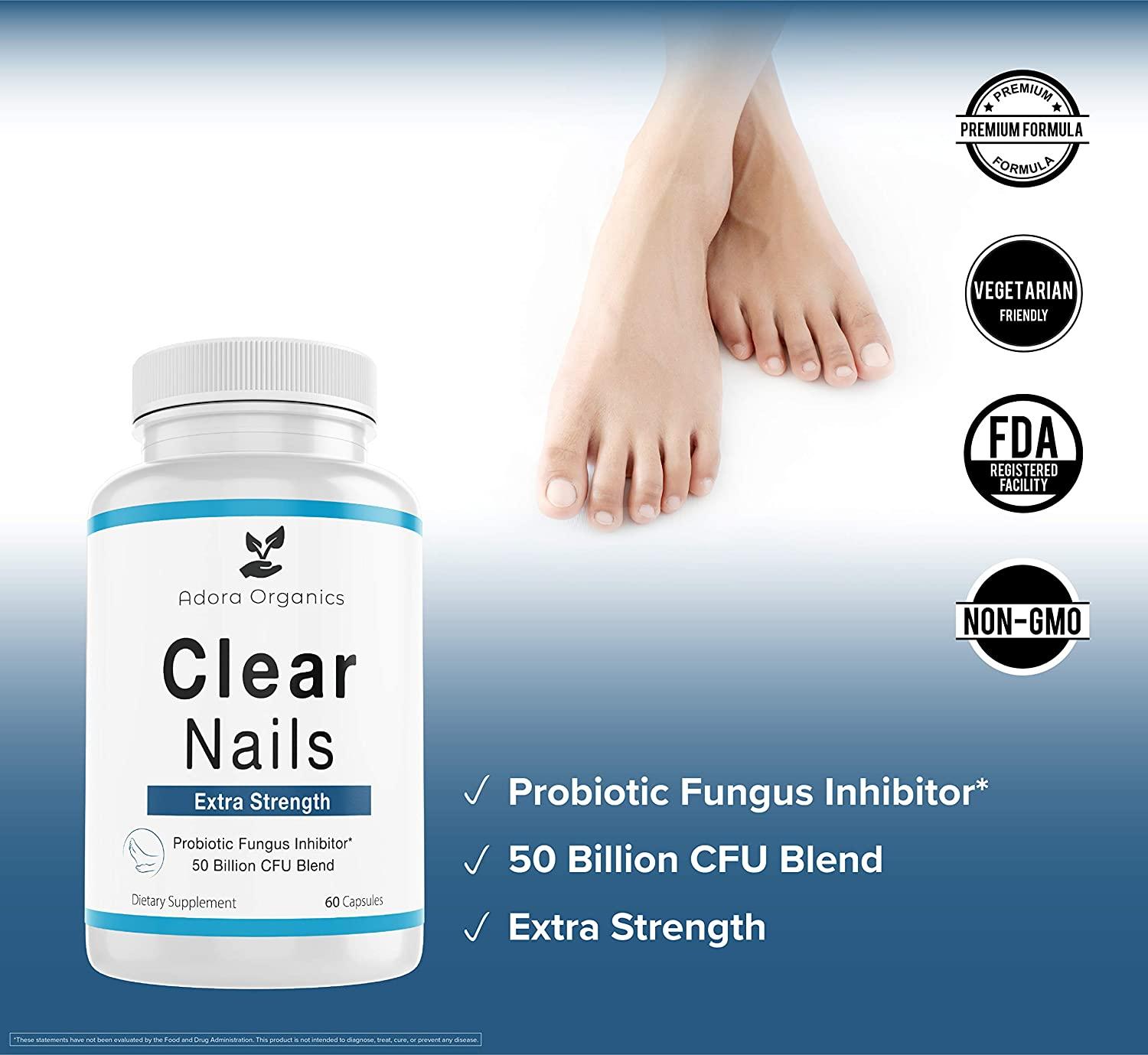 Clear Nails Extra Strength Probiotic Fungus Inhibitor 50 Billion CFU