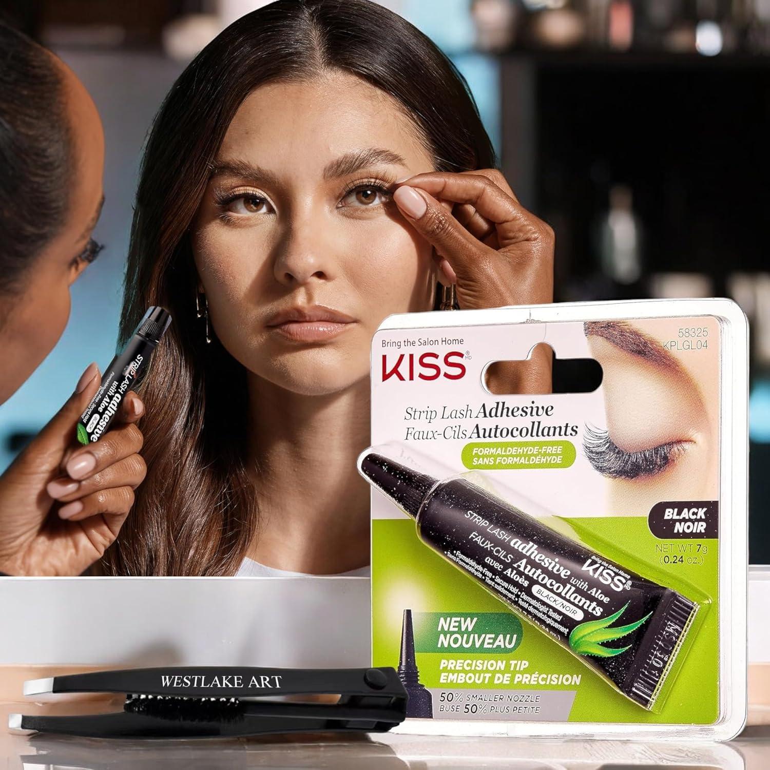 Strip Adhesive Lash Glue with Aloe - Dermatologist Tested Long-Lasting Hold  & Precision for a Natural Look - Bundle with Eyebrow Tweezers (Pack of 2 |  Buy Now with Express International Delivery | GoSupps.com