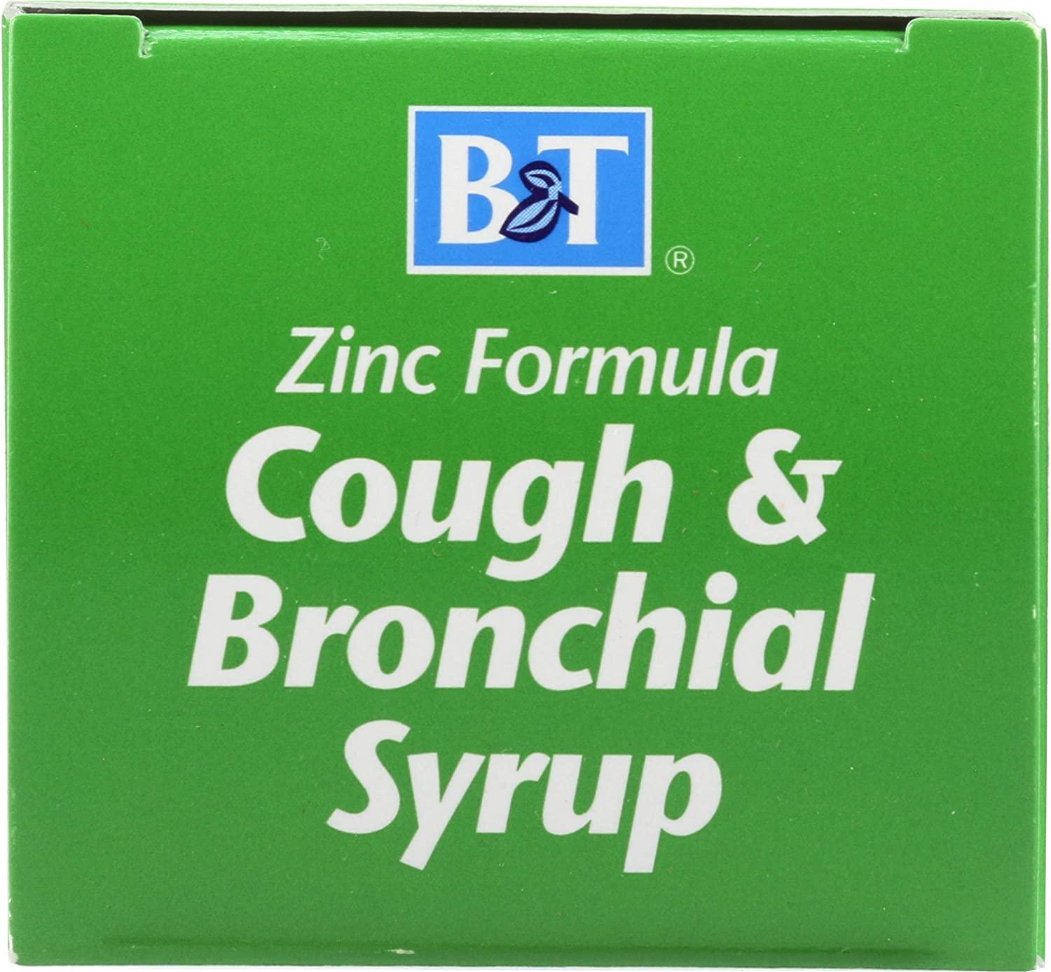 B&T Cough & Bronchial Syrup Zinc Formula, 4 fl. oz.
