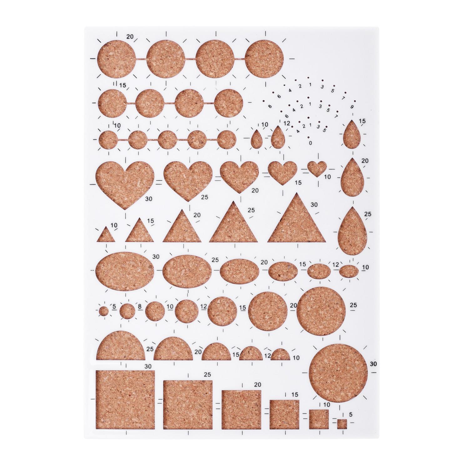 BCP Paper Quilling Mold Mould Template Board Circle Template Board