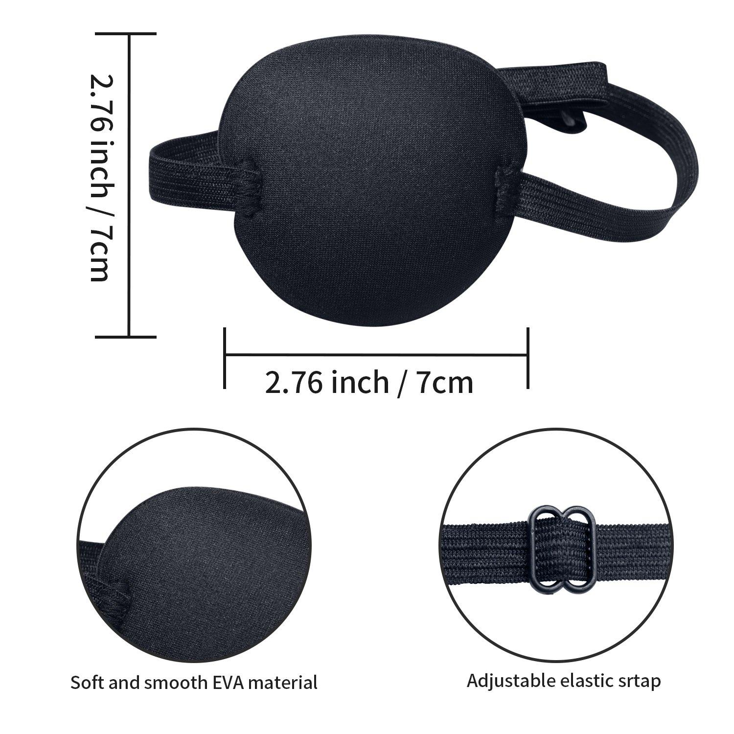 black eye patch クッション　2個セット Amazon.com: joaoxoko Eye Patches for Adults，2 Pcs Medical