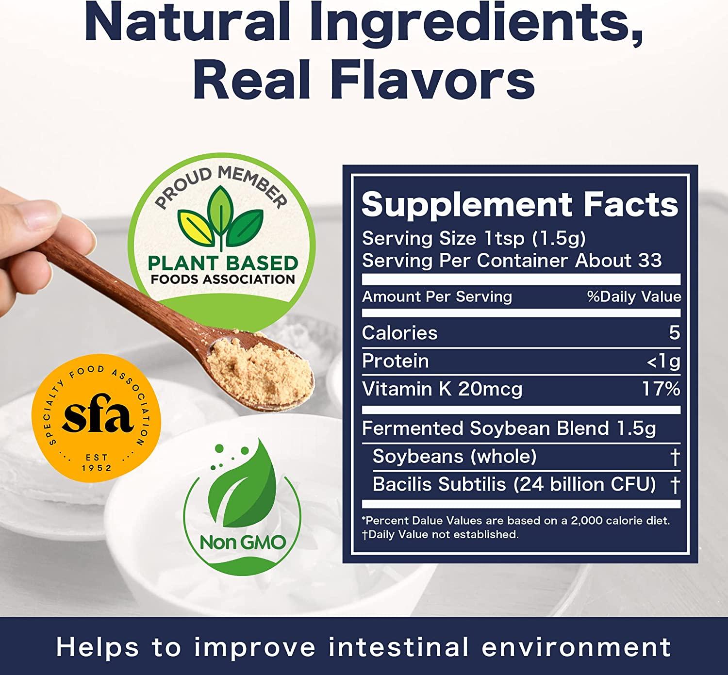 Sonomono Natto Powder 50g Bag Classic Fermented Soybean Powder for