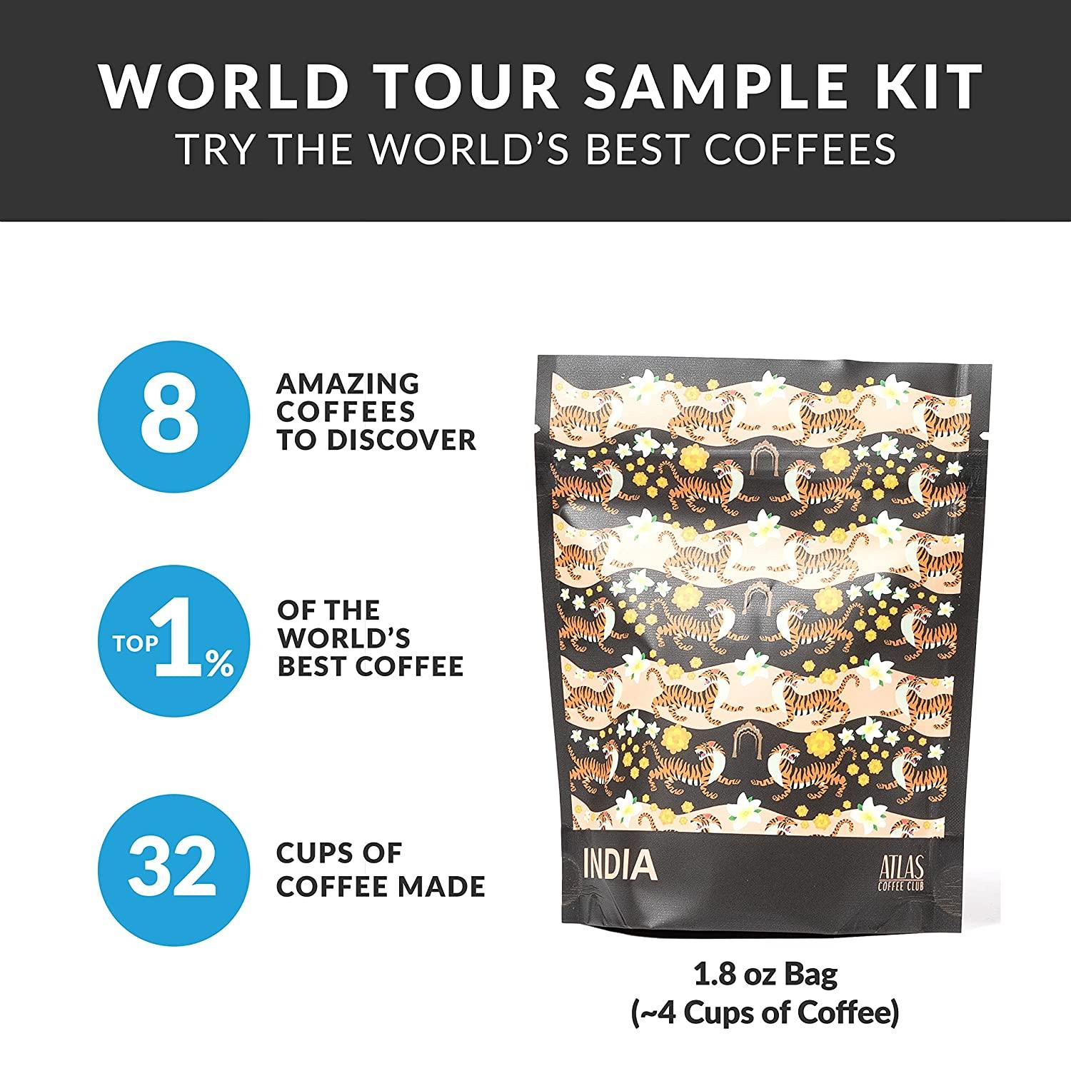 Atlas Coffee Club World of Coffee Sampler Gourmet Gift Set