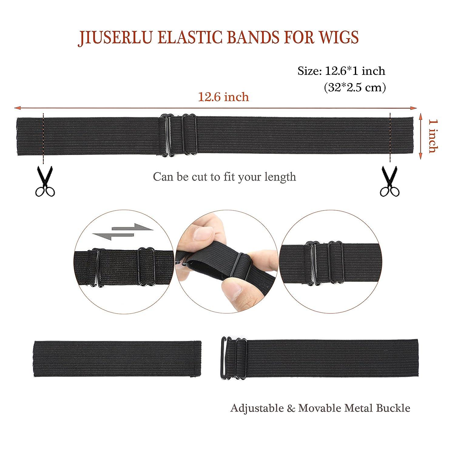 1Pcs Adjustable Elastic Band For Wigs Removable Rubber Band With Metal  Buckle For Fix Wig Adjustable Wig Straps For Making Wigs