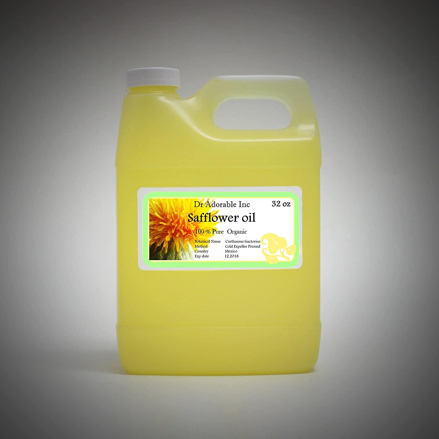 Safflower OIL High Oleic Organic 100 Pure 32 Oz / 1 Quart