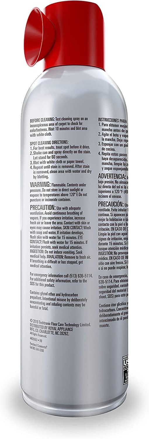 Hoover Deep Stain Remover Aerosol Spray, Carpet and Upholstery Spot