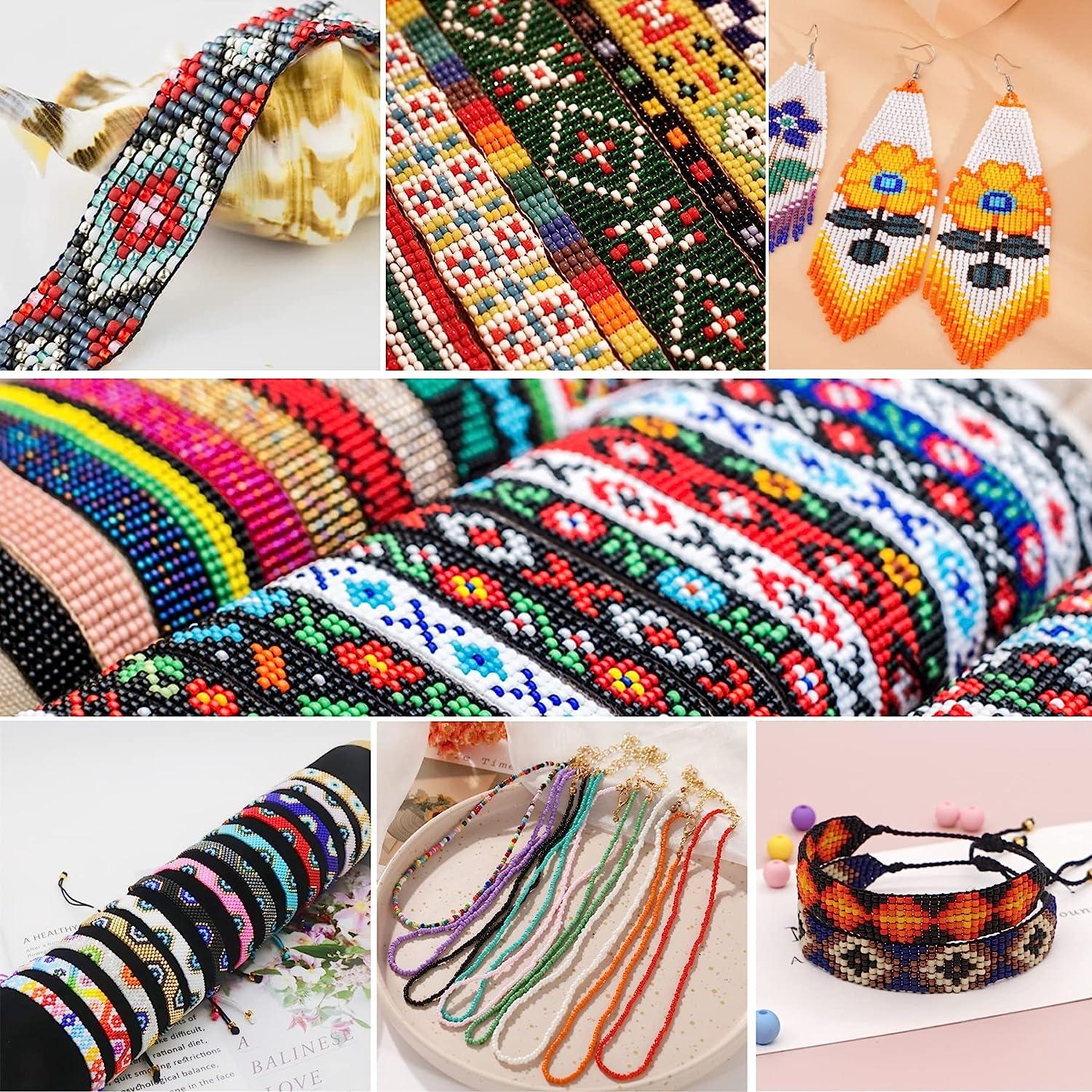 Beading Thread Bracelet Bead Weaving Kit Frame Bead Loom Kit For