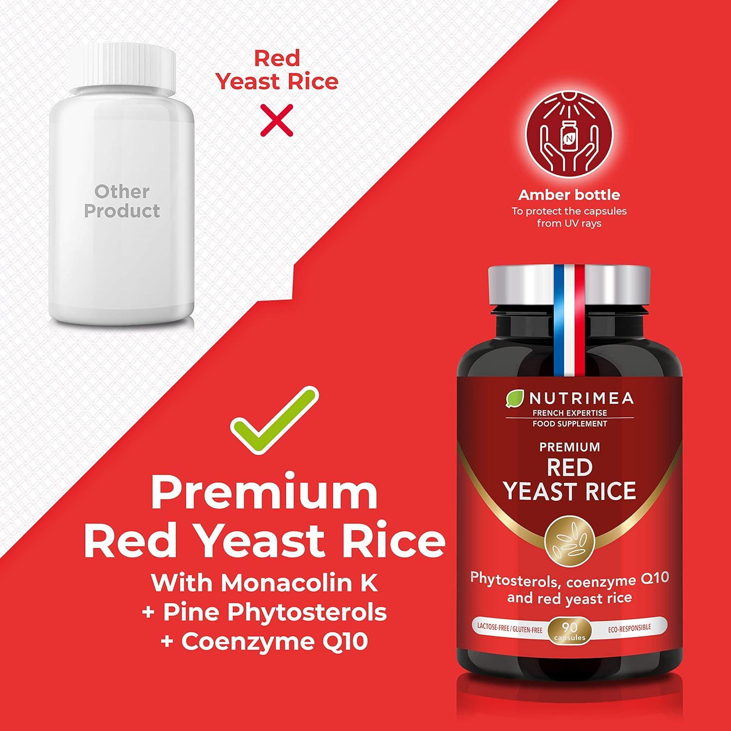 RED Yeast Rice Premium with Monacolin K 2 8 mg Enriched with