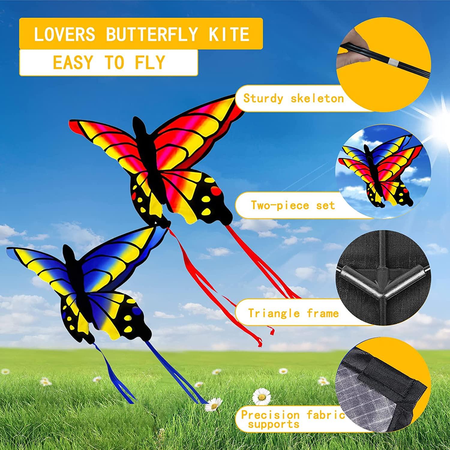 HENGDA KITE for Kids and Adults Amazing Colorful Butterfly Kite for