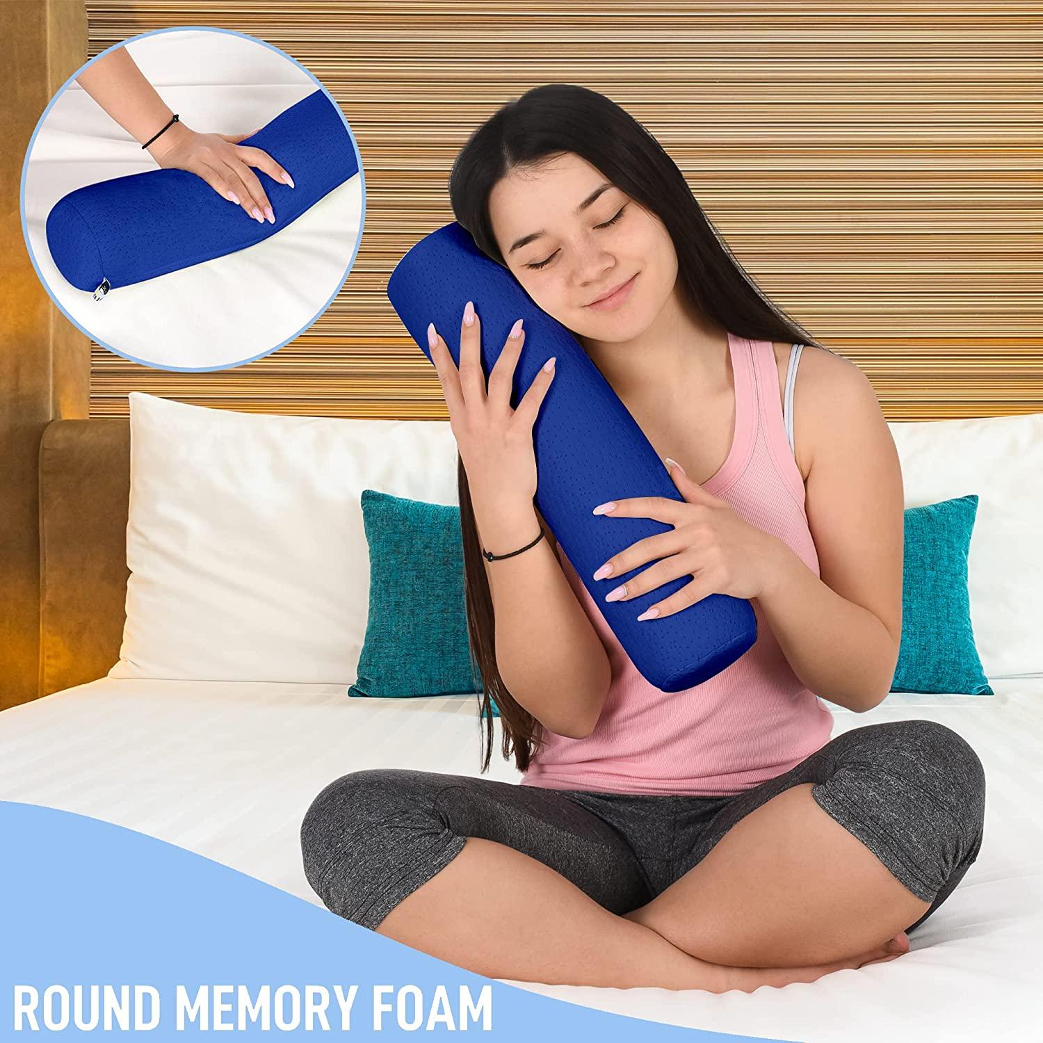 Premium Memory Foam Knee Pillow With Bamboo Cover 