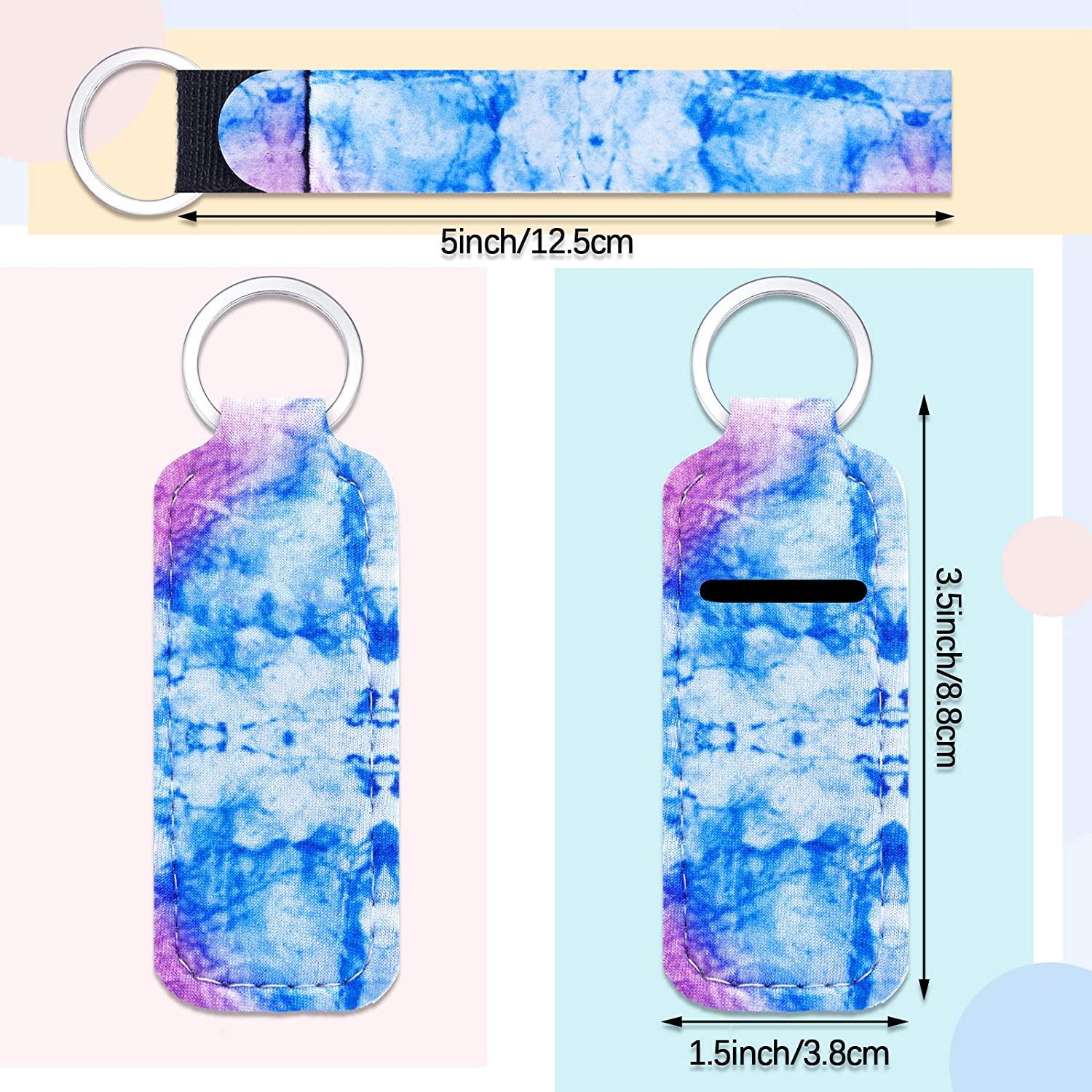 10 Pieces Chapstick Holder Keychain Clip-on Sleeve Chapstick Pouch Lip Balm  Holder Sleeve with 10 Metal Key Chains for Travel Daily Accessories,  Leopard Style : : Fashion