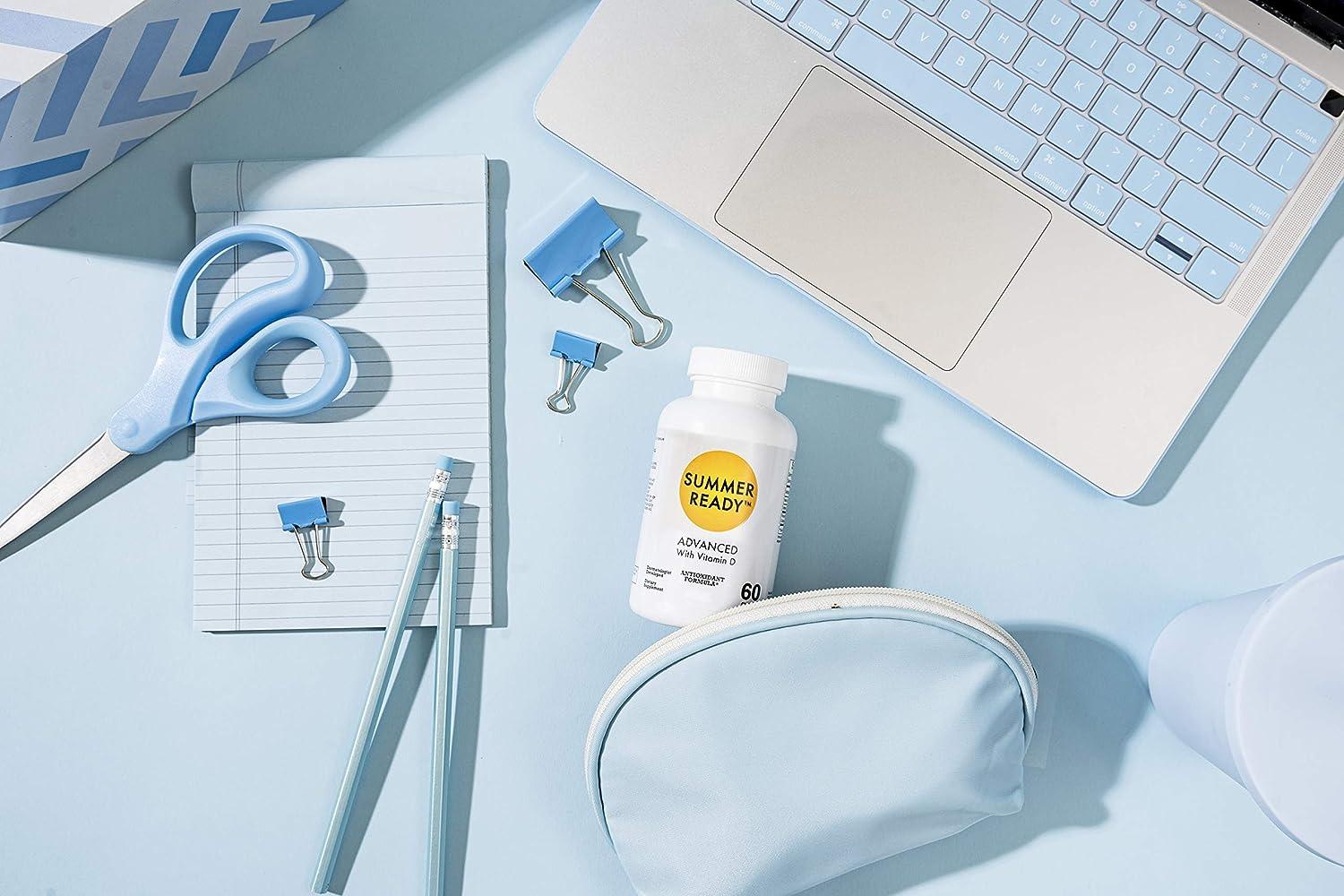 Summer Ready Advanced Skin Care Antioxidant Supplement Capsules Vitamin D3 5000IU Plus