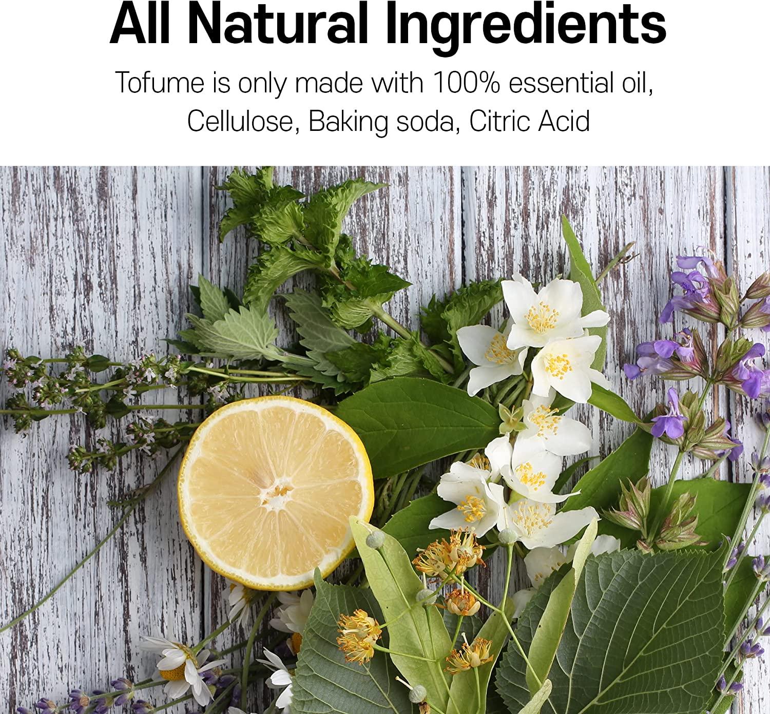 tofume Bathroom Deodorizer Effervescent Air Freshener Tablets with