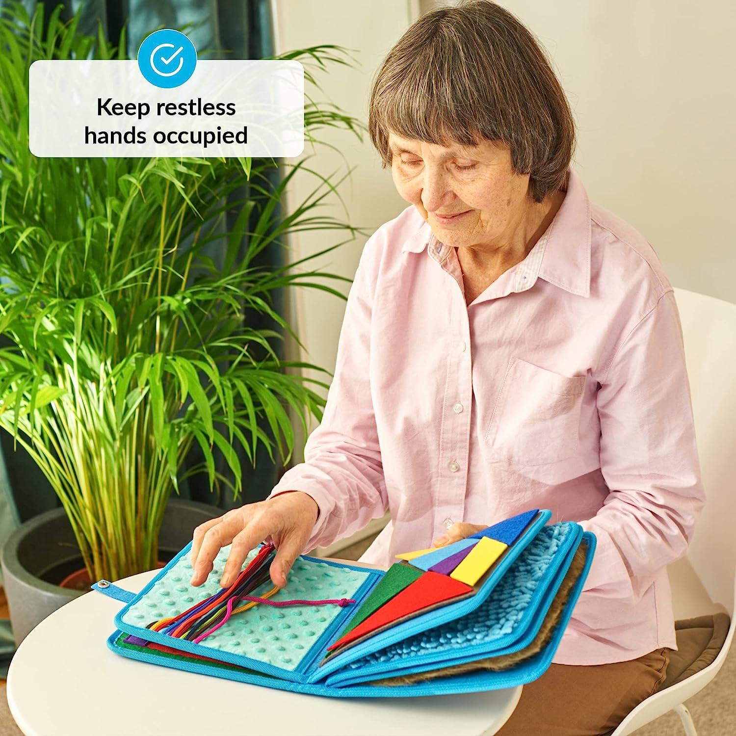 Fidget Book and Blanket for Elderly with Dementia Activities and