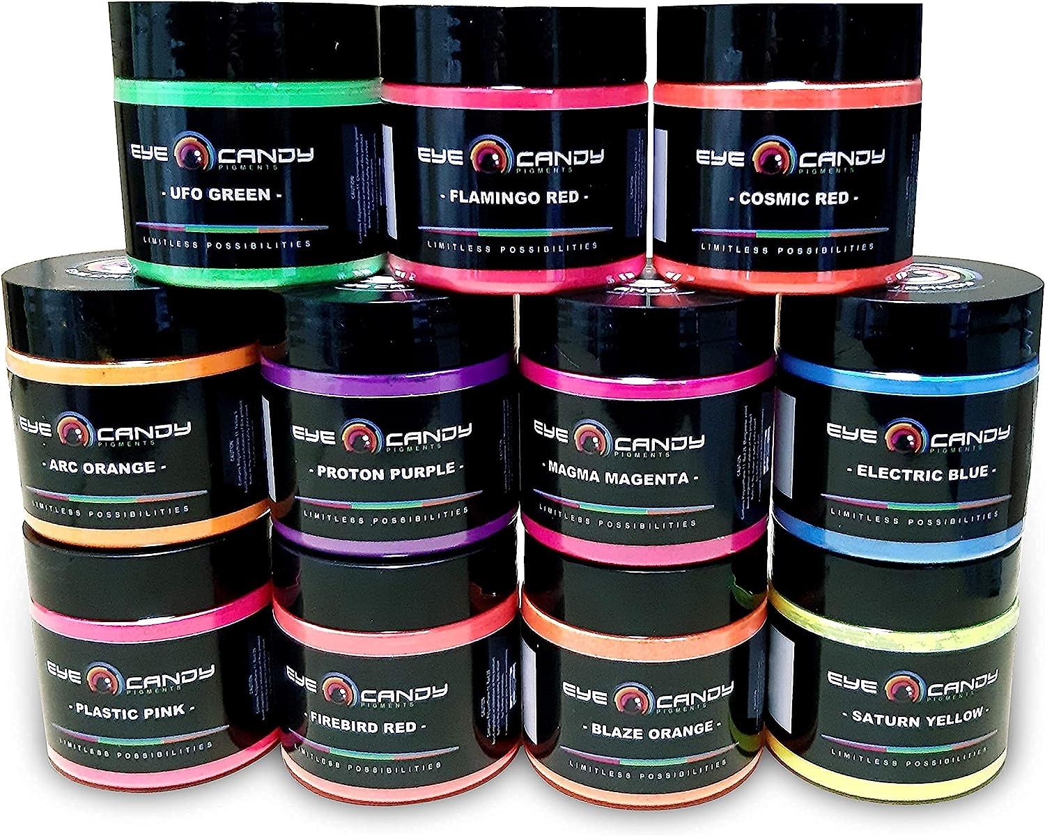 Eye Candy Premium Mica Powder - Neon Pigment, Colorant for Epoxy, Resin,  Woodworking, Soap Molds, Candle Making, Slime, Bath Bombs, Nail Polish,  Cosmetic Grade, Non-Toxic (UFO Green, 50 Grams) UFO Green 50 Grams