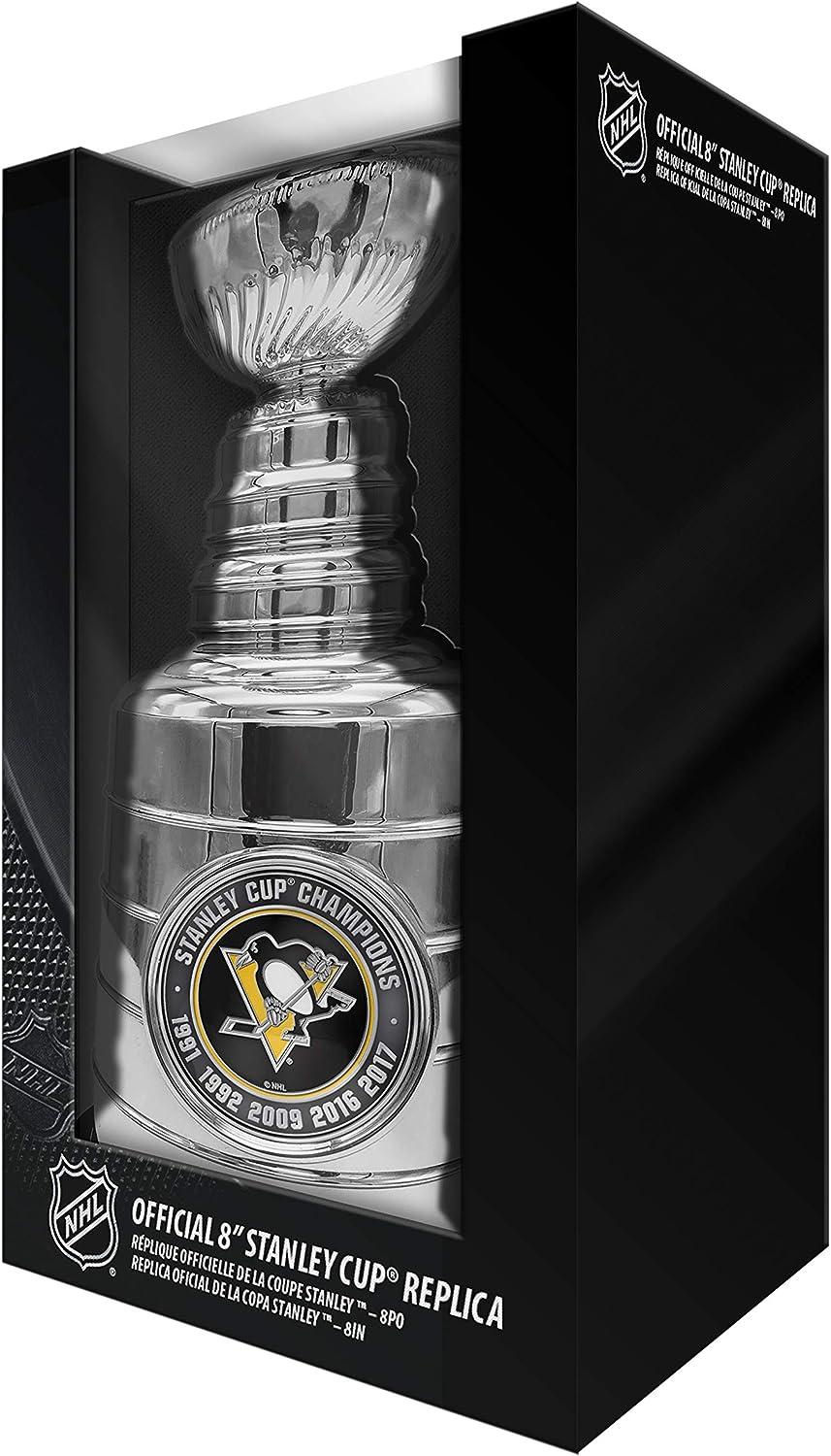 Lids Pittsburgh Penguins 14 Stanley Cup Coin Bank Replica Trophy - Silver