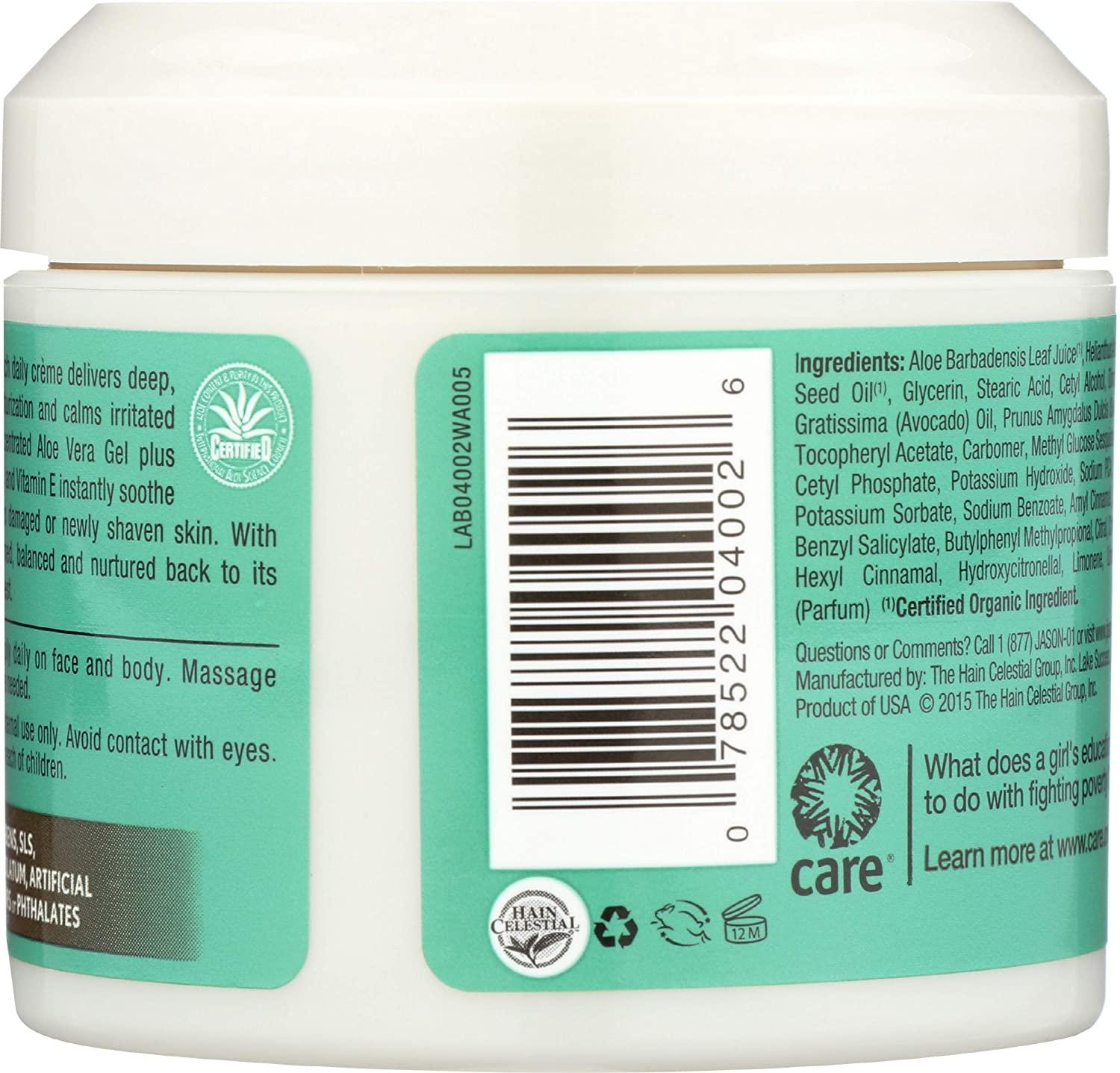 Jason Natural Aloe Vera 84% Moisturizing Creme 4 oz | Hydrating Skin Care |  Buy Now with Express International Delivery | GoSupps.com