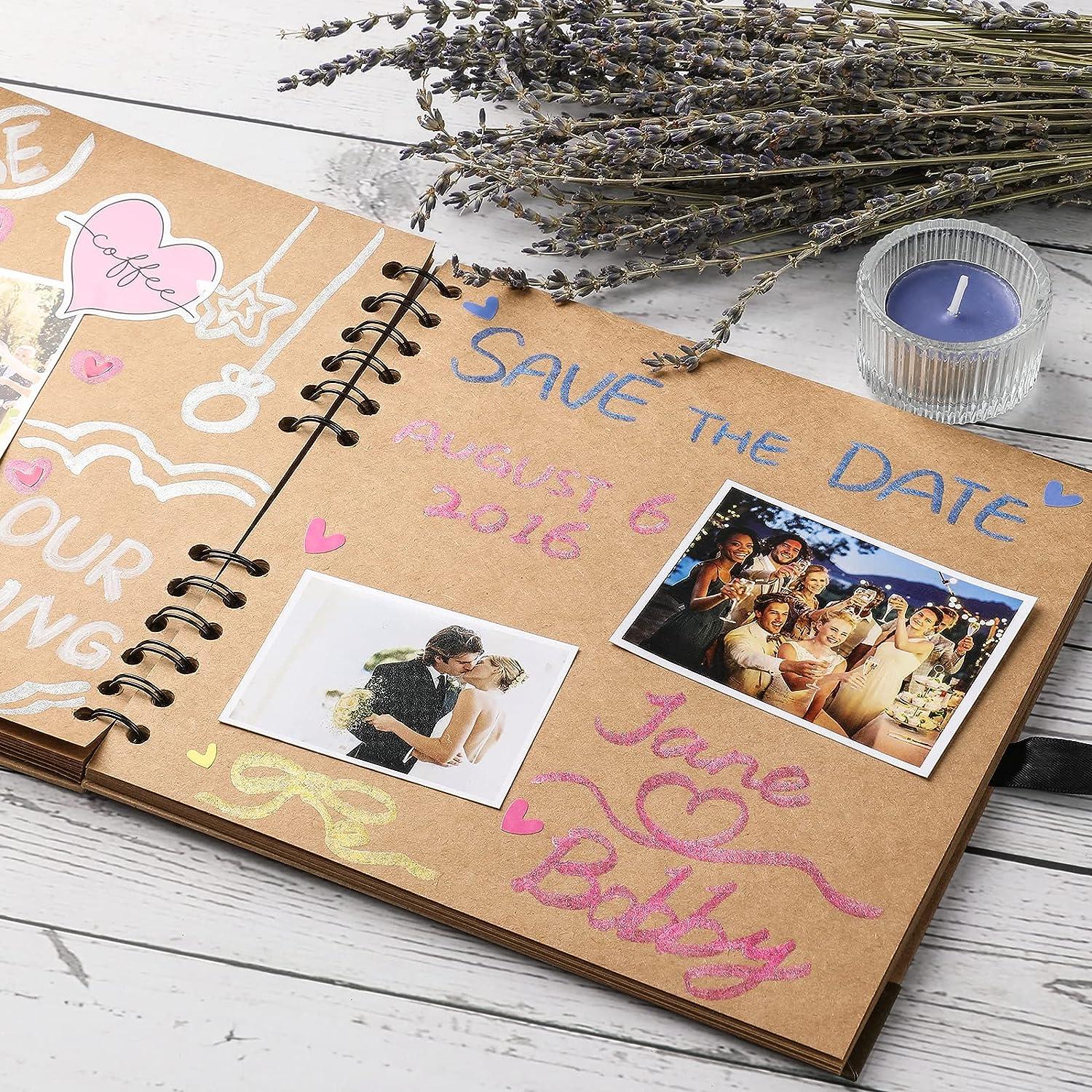 Personalised Scrapbook Photo Album for Couples Friends 8x8 With Optional  Gift Box 