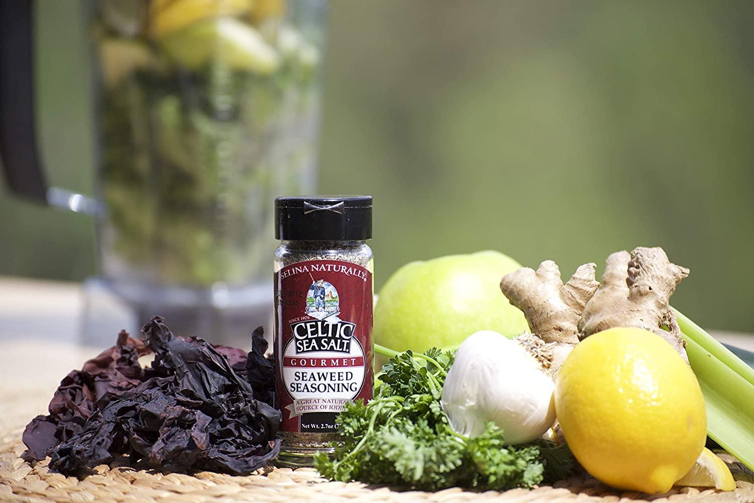 Celtic Sea Salt Gourmet Shaker 2.3oz Umami Seasoning with Naturally