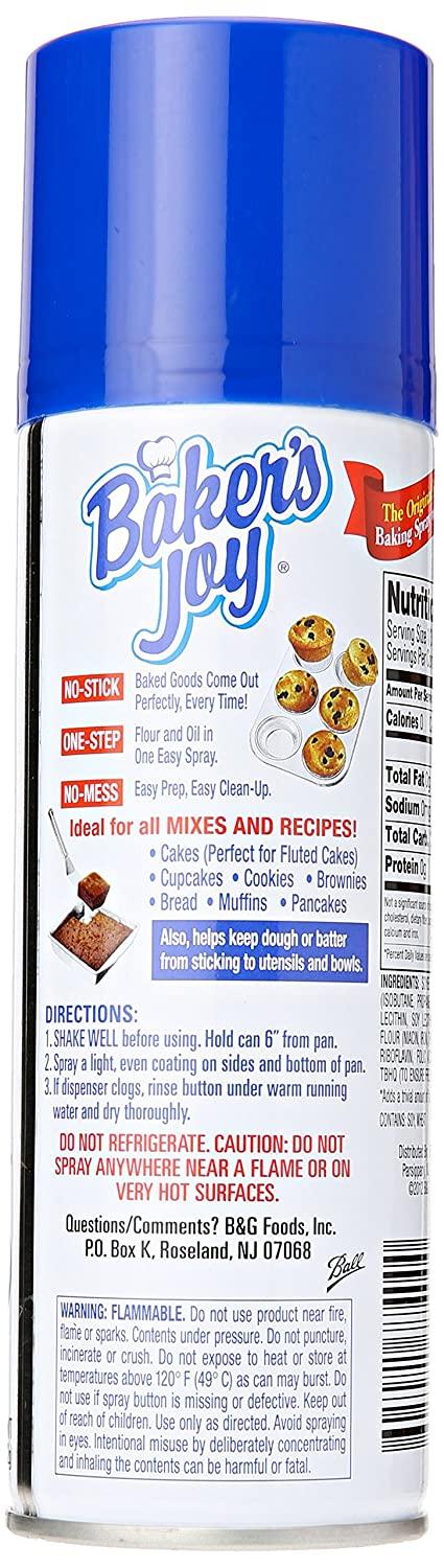 Baker's Joy The Original No-Stick Baking Spray with Flour, 5 oz (Pack of 3)