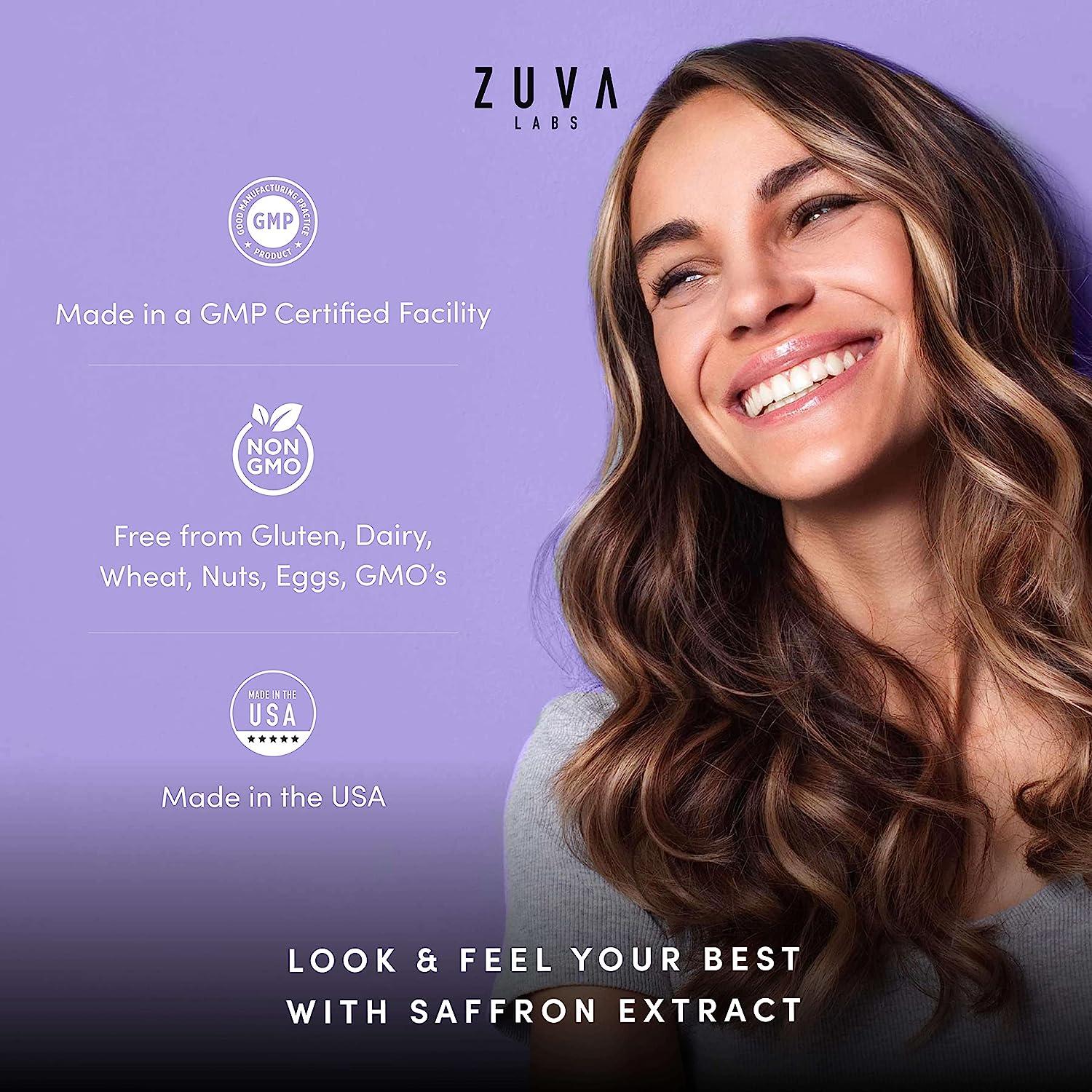 ZuvaLabs Saffron Supplements 100 Pure Saffron Extract Mood Enhancer