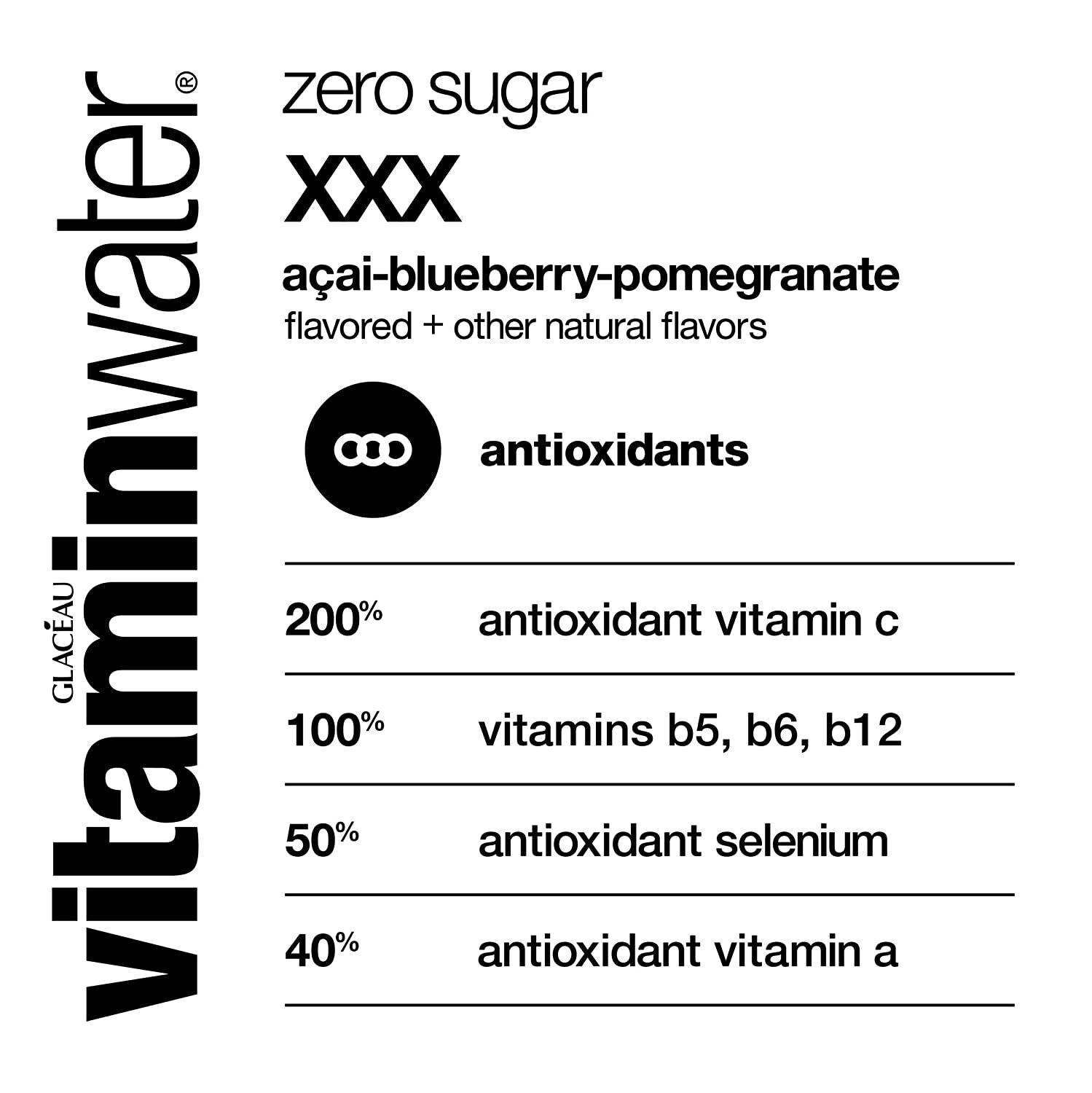 Vitaminwater Zero A a BlueberryPomegranate 20 fl oz, 12 Pack with