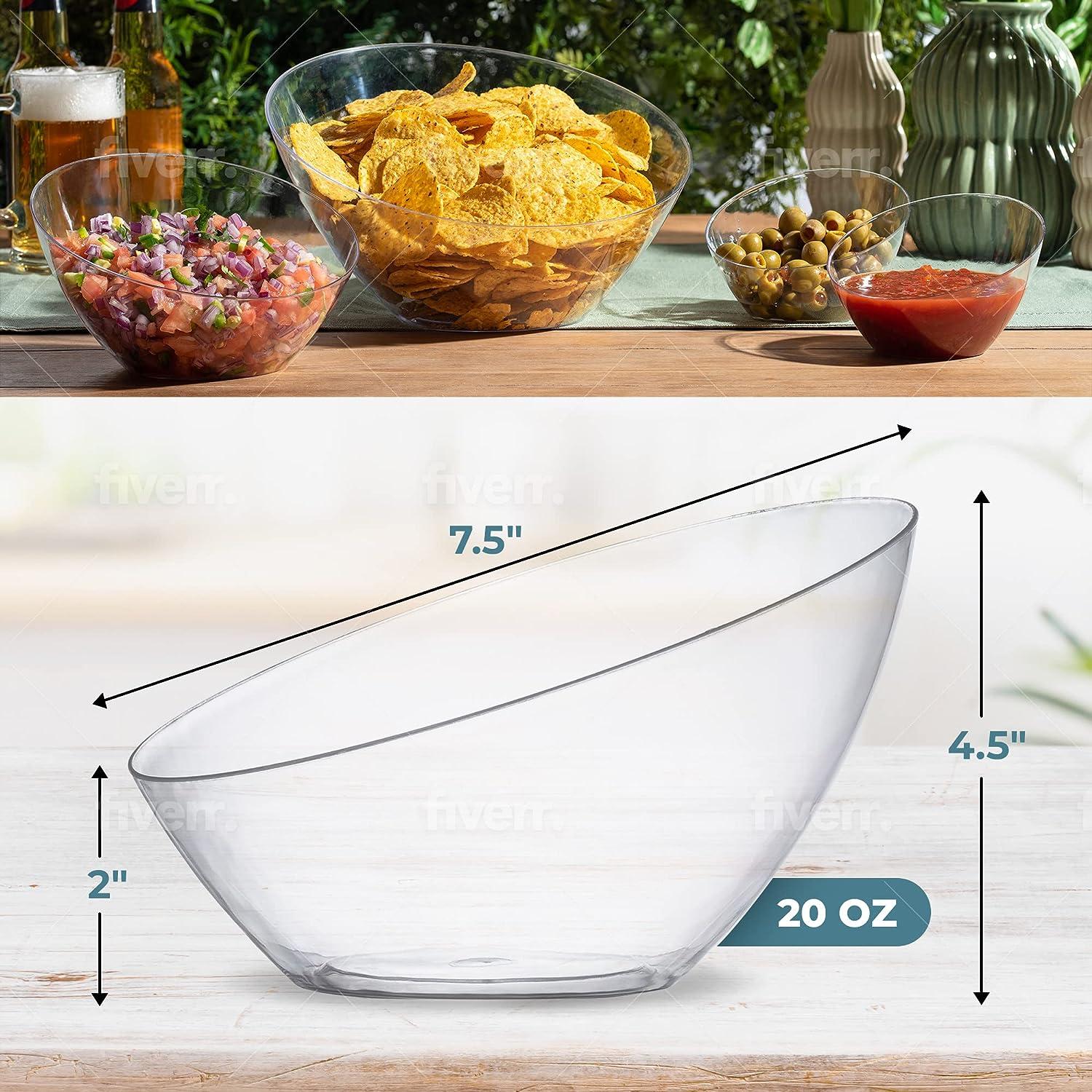 Posh Setting Crystal Clear Disposable Premium Hard Plastic Medium