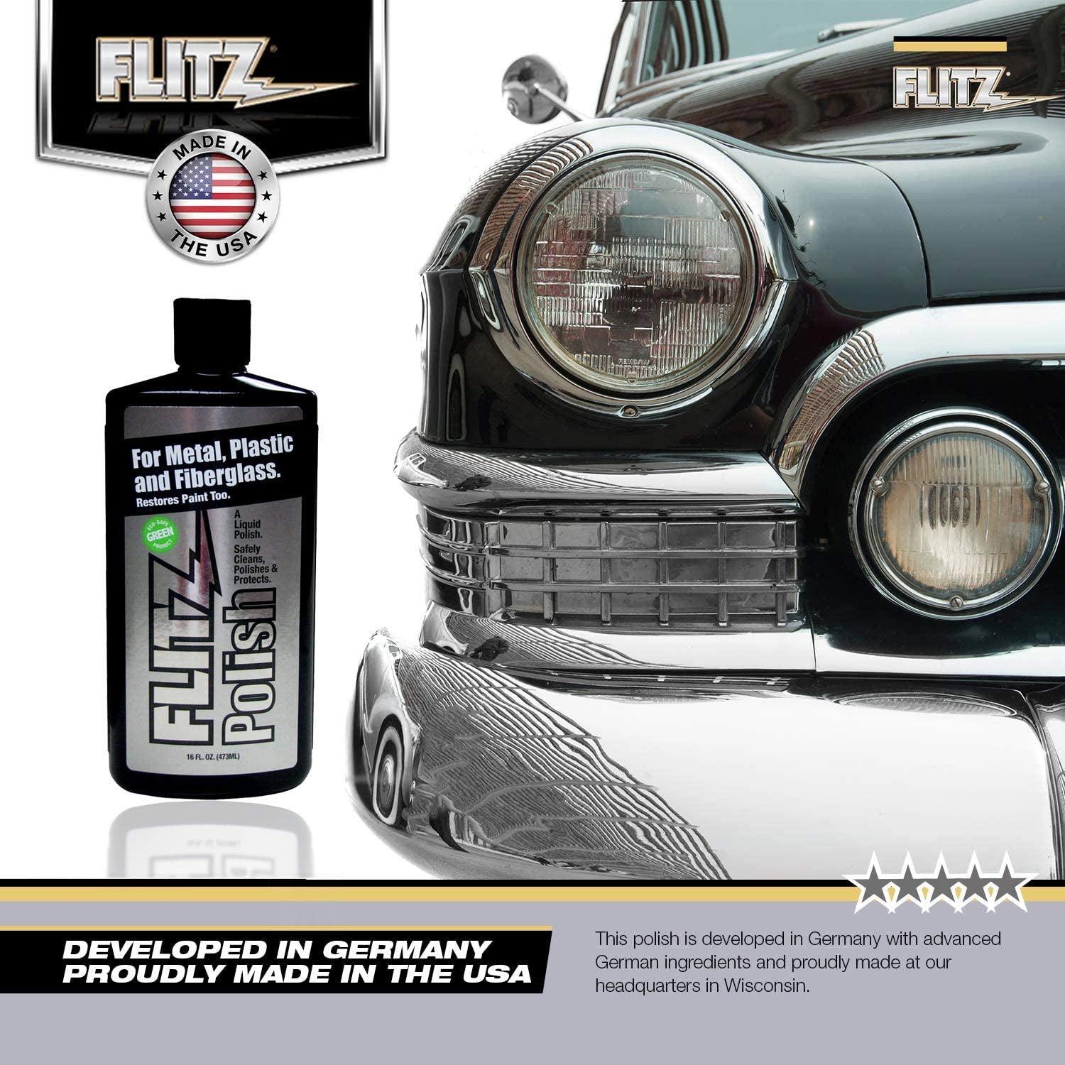 Flitz MultiPurpose Polish & Cleaner Liquid for Metal, Plastic, Fiberglass, Aluminum, Jewelry