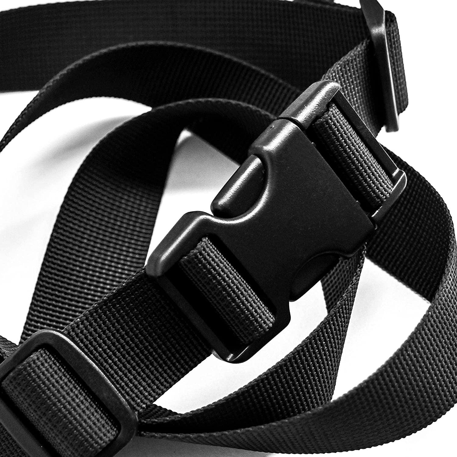 Black Side Release Acculoc Buckle Plastic Clasp Quick Nylon Belt