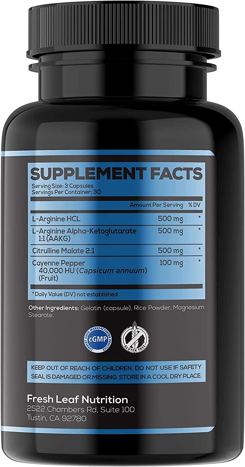 Extra Strength LArginine 1500mg Nitric Oxide Booster for Stamina