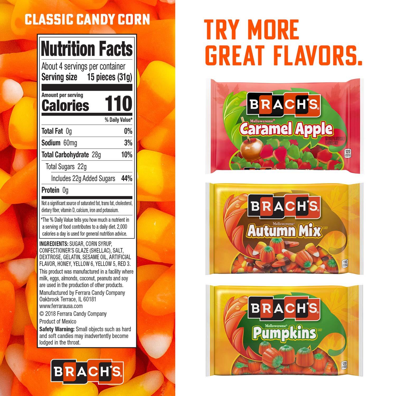 Brach's Classic Candy Corn, Halloween Trick or Treat Packs, 4.2 oz