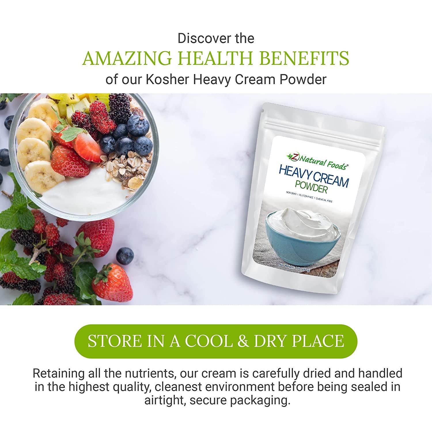 Heavy cream powder vs. heavy cream (The difference) – Z Natural Foods