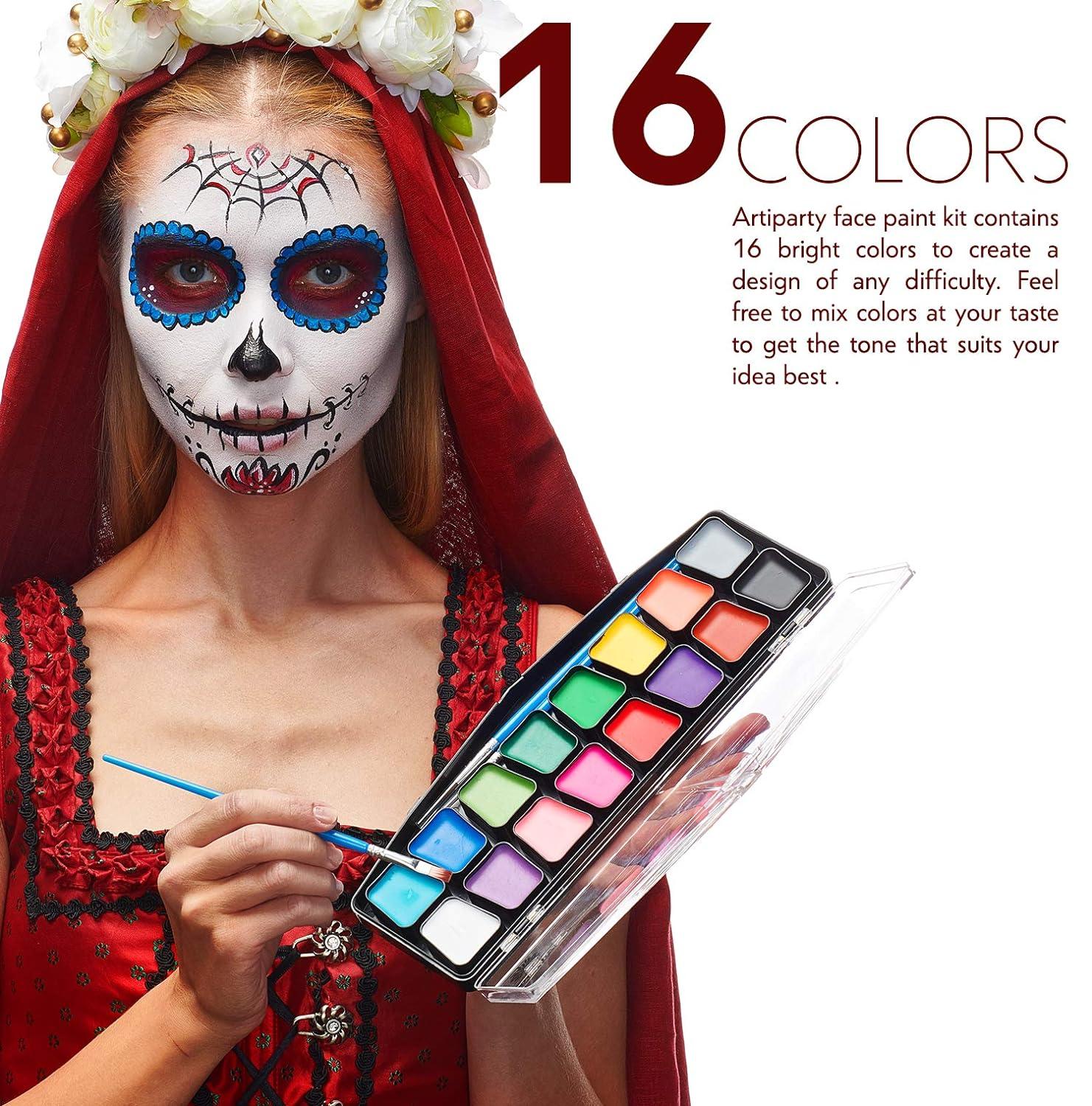 Face Paint Kit Easy to Apply & Remove Dermatologically Tested