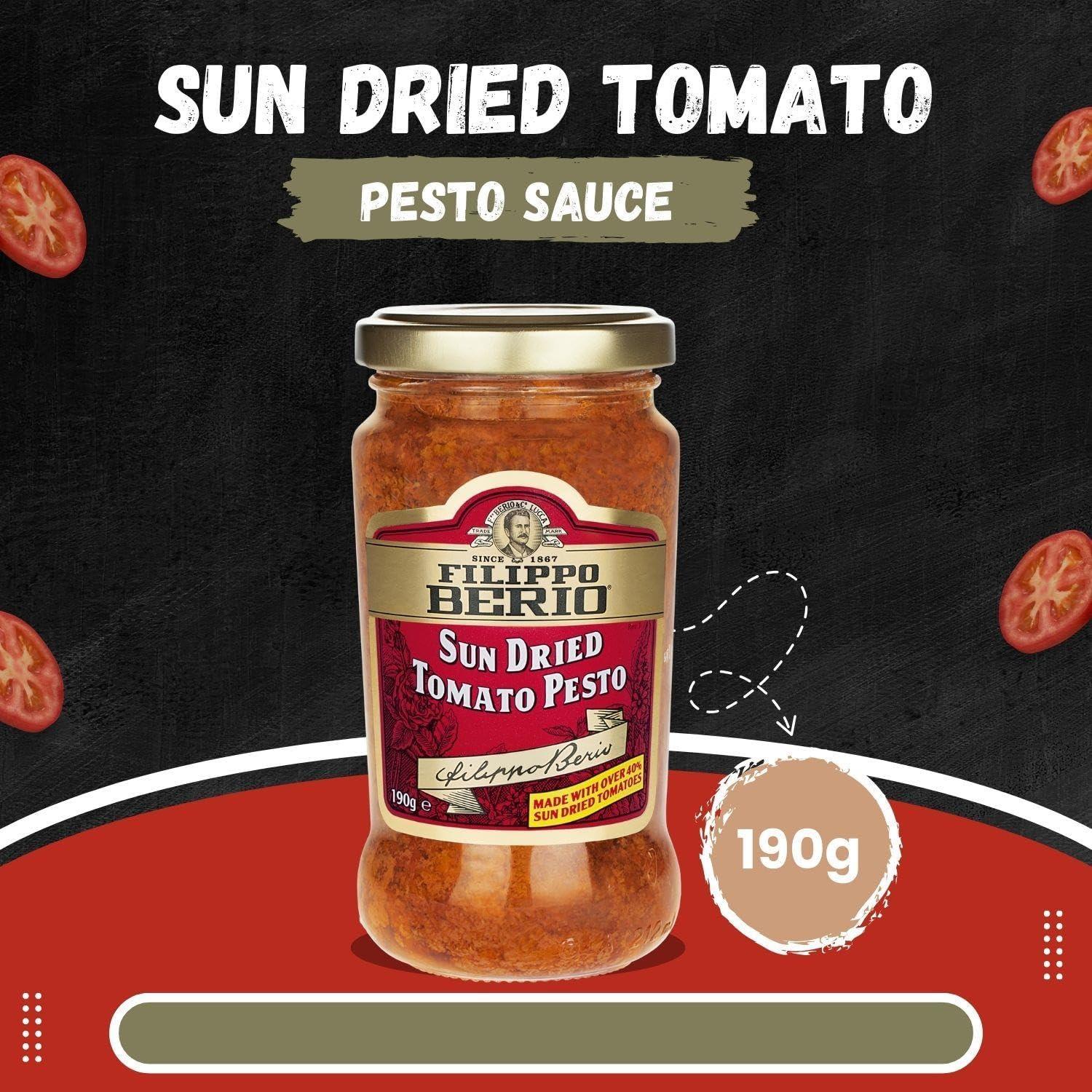 Filippo Berio Pesto Sauce Pick N Mix Choose From Jar with 6 Flavours