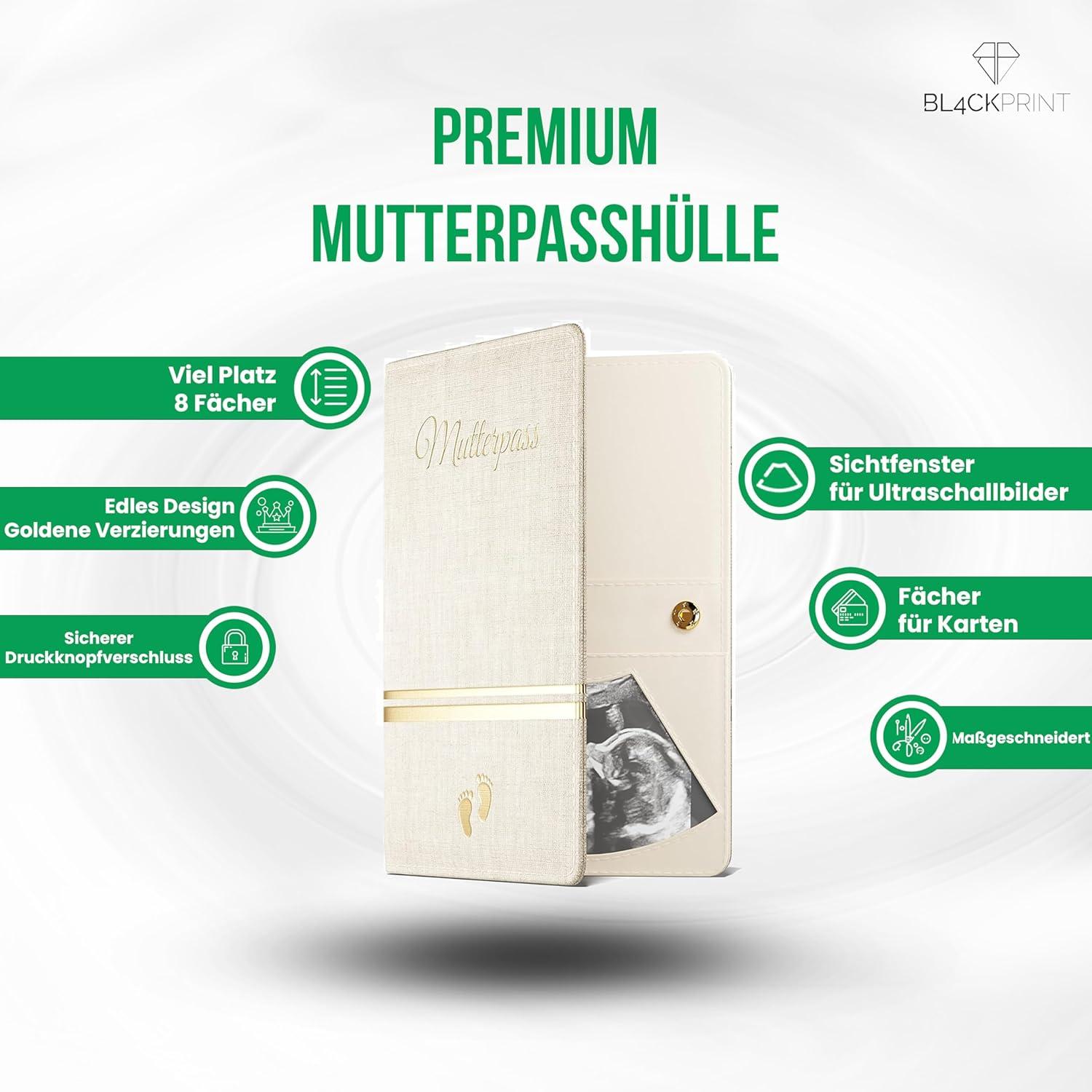 Bl4ckPrint Motherpass Cover | Personalized Synthetic Leather Organizer for  Vaccination Pass & Ultrasound Images | Ideal Gift for Pregnant Women  (Cream) | Buy Now with Express International Delivery | GoSupps.com